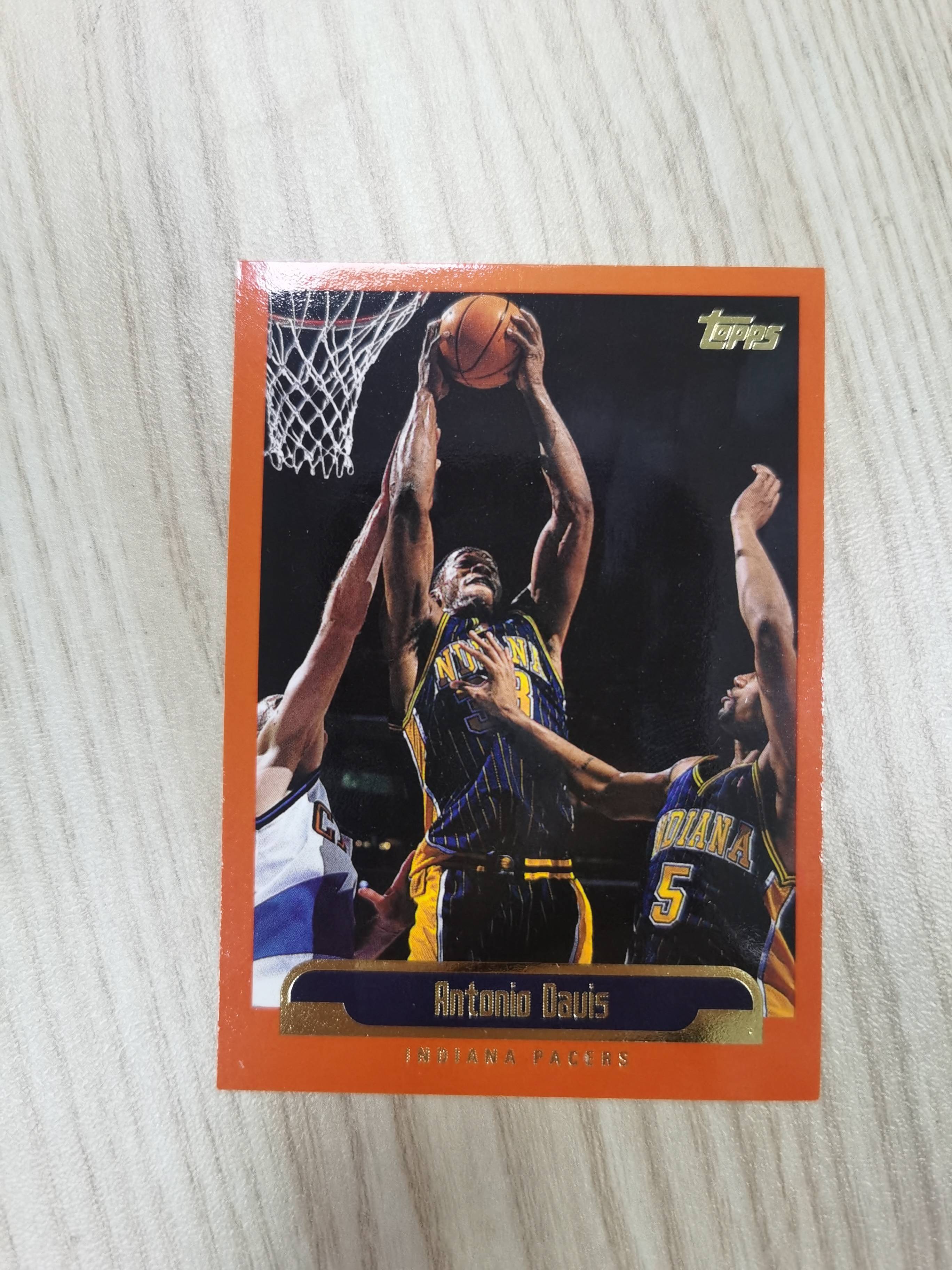 1999-00 Topps Base Antonio Davis 1999-00 安东尼奥-戴维斯 topps 金标 橙版 1届全明星 步行者 硬通货 极具收藏价值