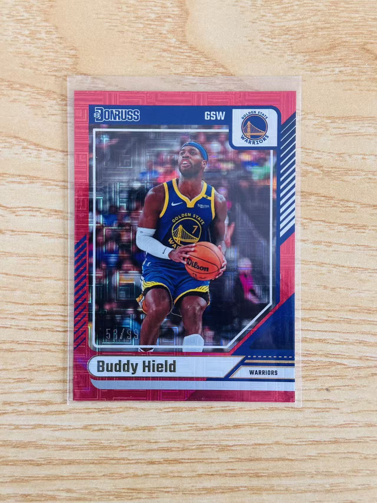 2024-25 Panini Donruss Buddy Hield 杜蕾斯 巴迪 希尔德 红MOJO折 99编 勇士 胆小菇 收藏必备