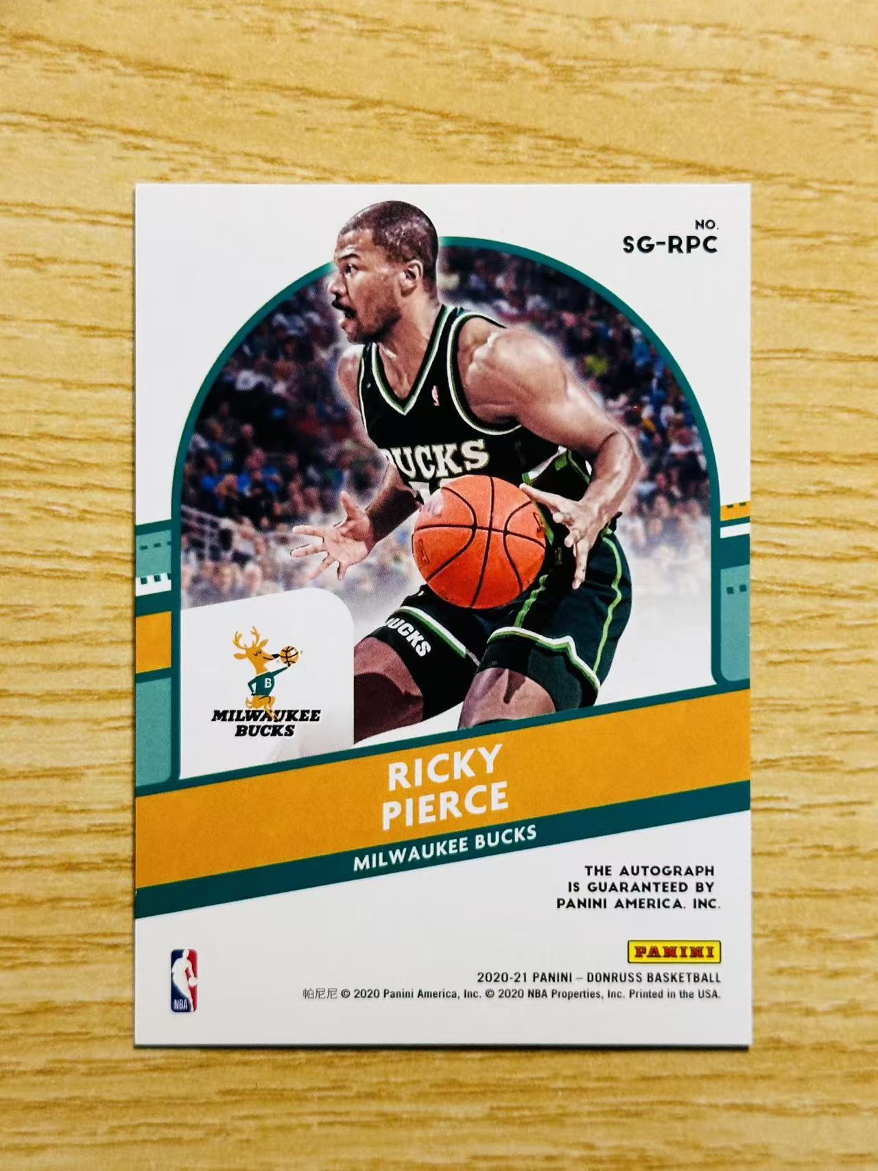 2020-21 Panini Donruss Ricky Pierce 嘿嘿代卖 杜蕾斯 里基 皮尔斯 签字 雄鹿 收藏必备