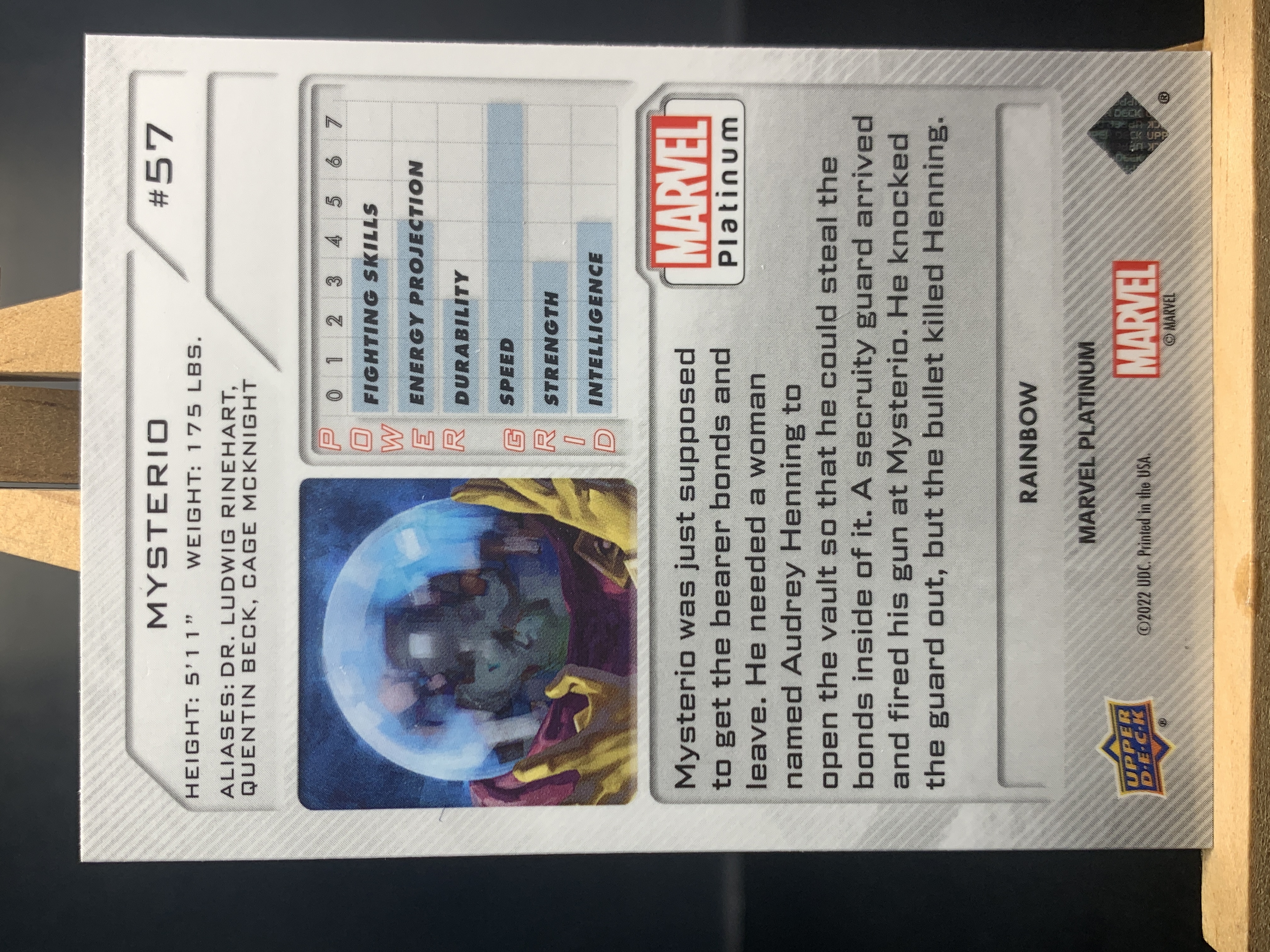 (S3)2022 UPPER DECK Marvel 漫威 银折 神秘客 实卡好看 收藏凑套必备 !!!