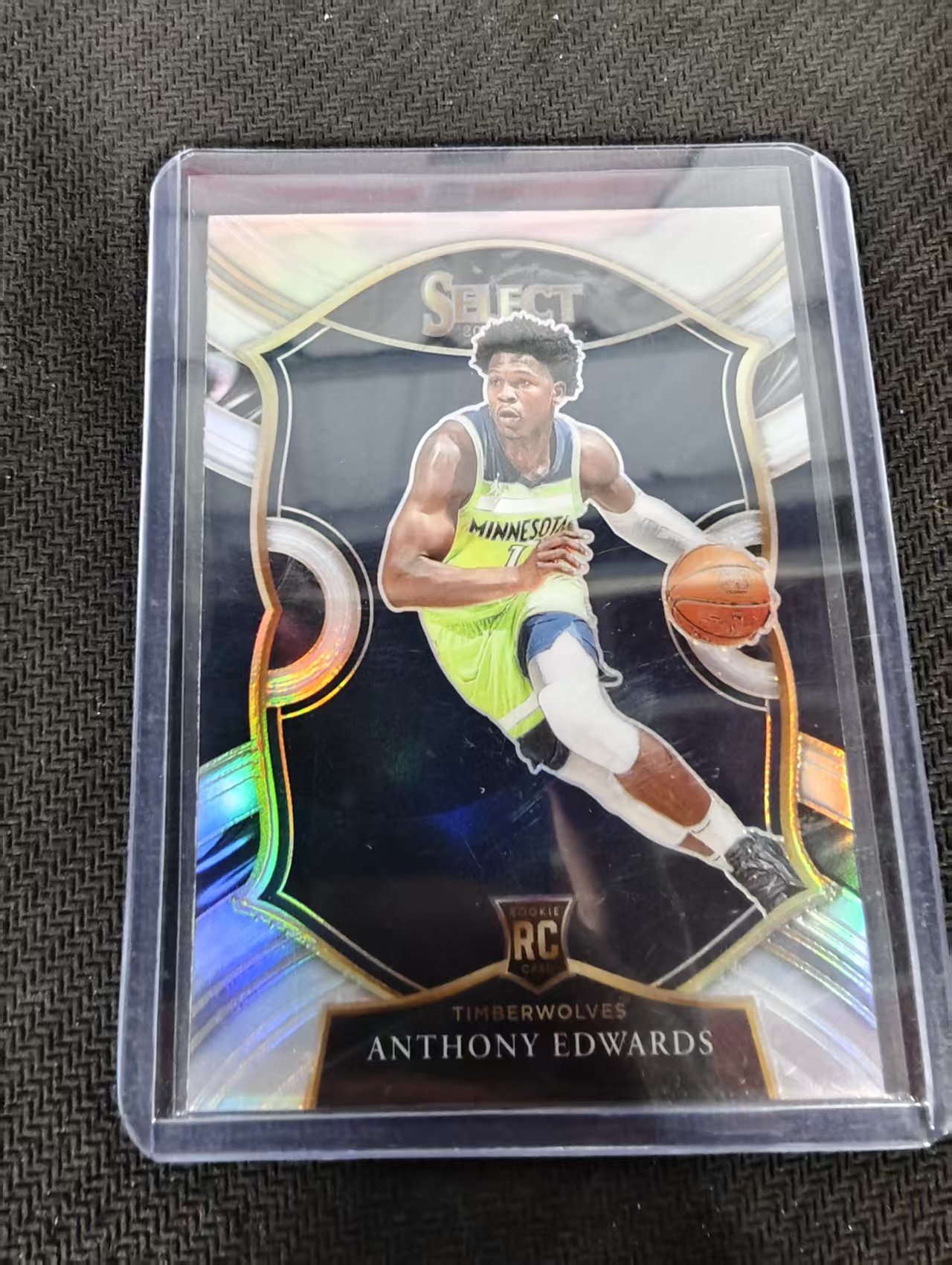【汽水拍卖】2020-21 Panini Select Anthony Edwards RC 安东尼 爱德华兹 森林狼 新秀 银折 两张LOT