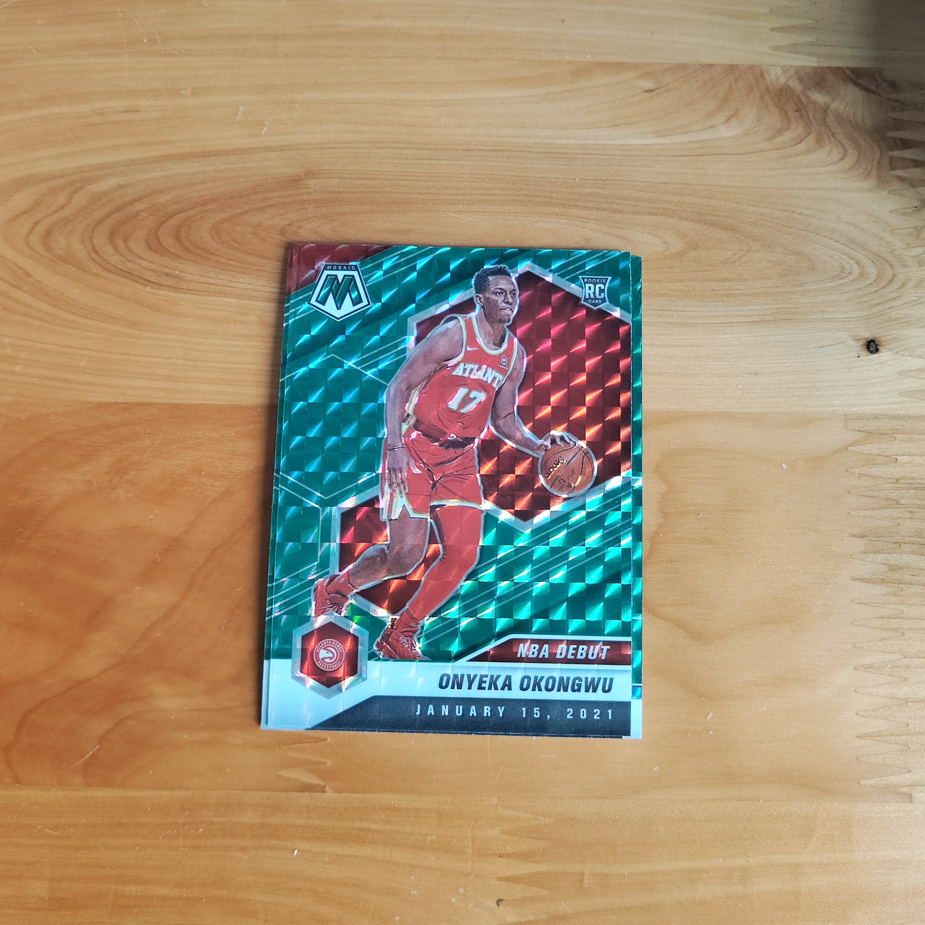 2019-20 【HADE拍卖-小卡之家】 Mosaic Onyeka Okongwu 奥孔古  rc新秀 绿马赛克折   单卡base 卡品如图 A62