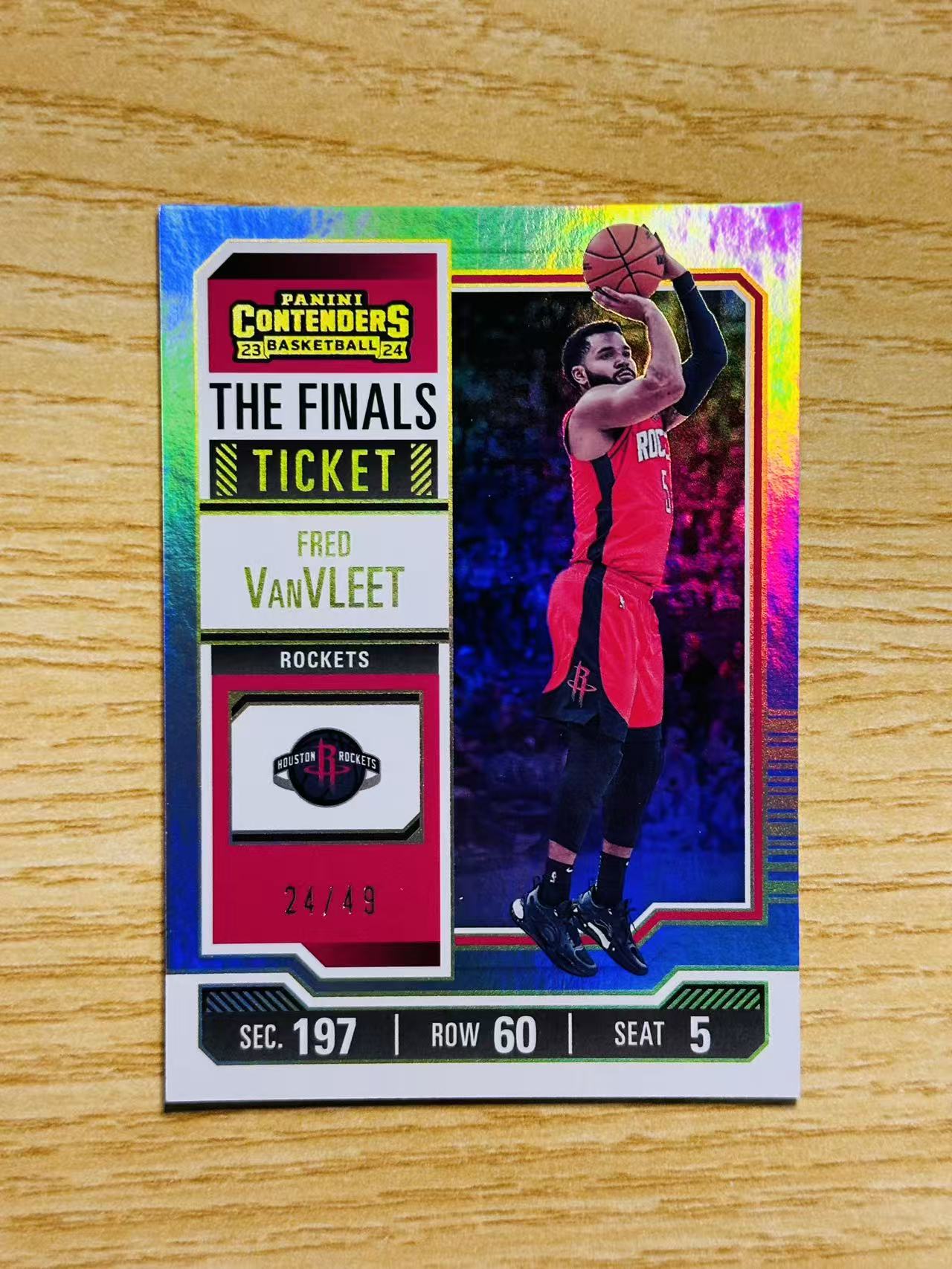 2023-24 Panini Contenders Fred VanVleet 嘿嘿代卖 球票 弗雷德 范弗利特 49编 火箭 收藏必备