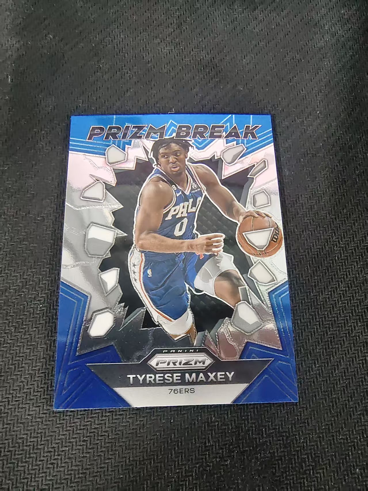 【可合并,不累计】2023-24 Panini Prizm Tyrese Maxey 泰雷塞 马克西 76人 break特卡 PZ 划痕 边角微瑕 介意勿拍 #16
