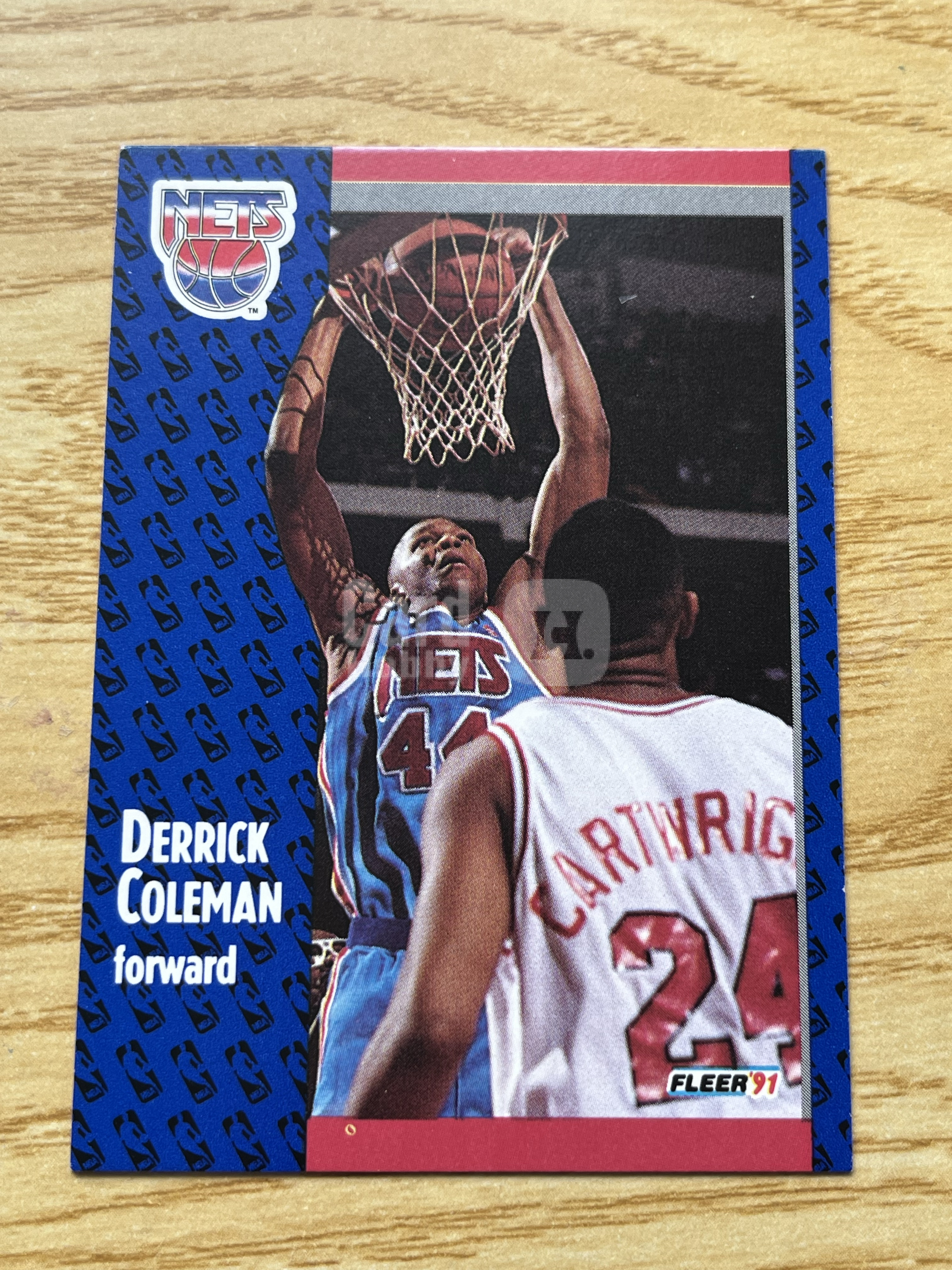 C2 1991  Fleer  Derrick Coleman  德里克 科尔曼  篮网 经典老特 不保卡品 收藏凑套 可以合并三天