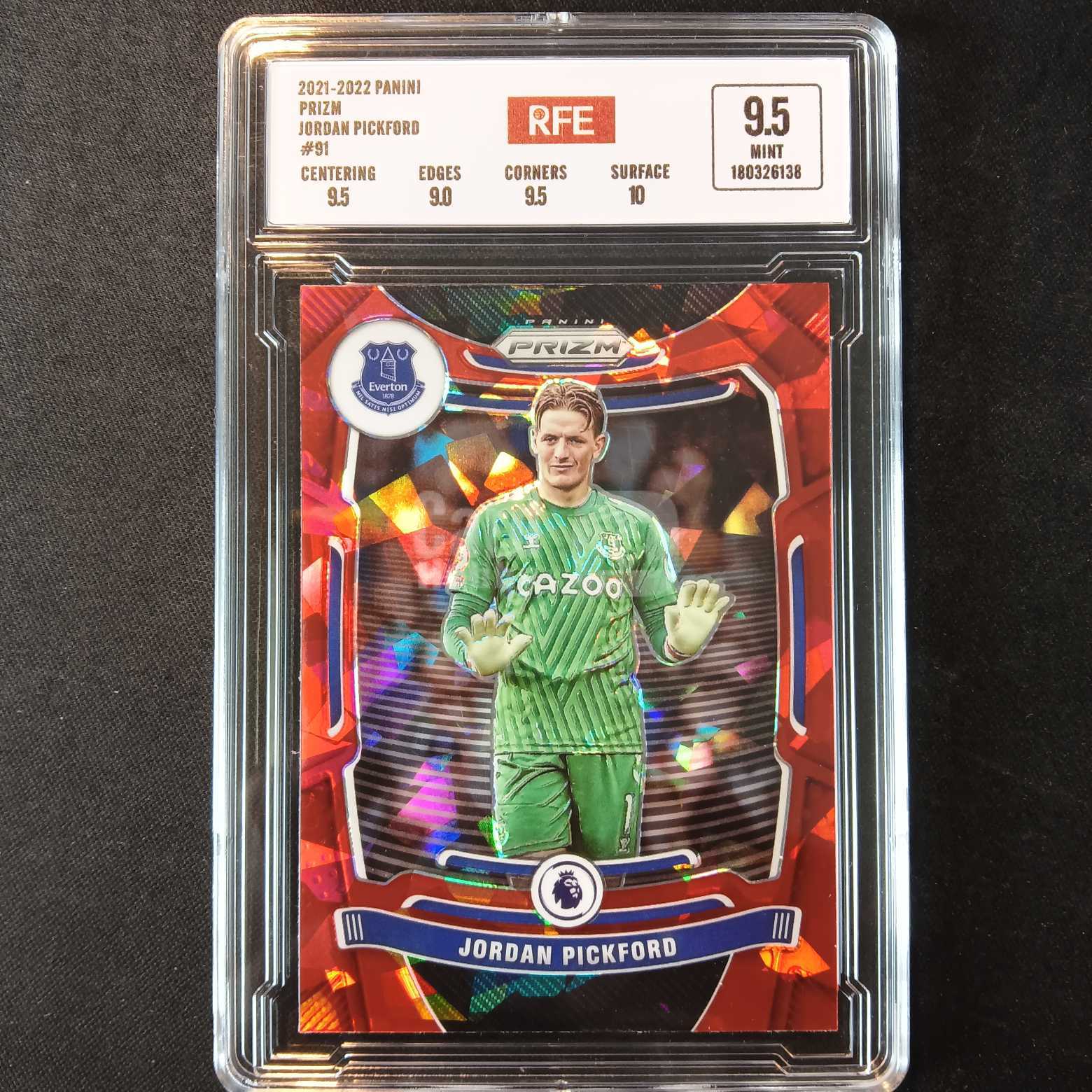 2021-22 Panini Prizm 皮克福德 评级卡 埃弗顿 碎冰折射 实卡精美稀有 品质保障 投资收藏必备 保值回购 详情见说明 【蓝色星球】