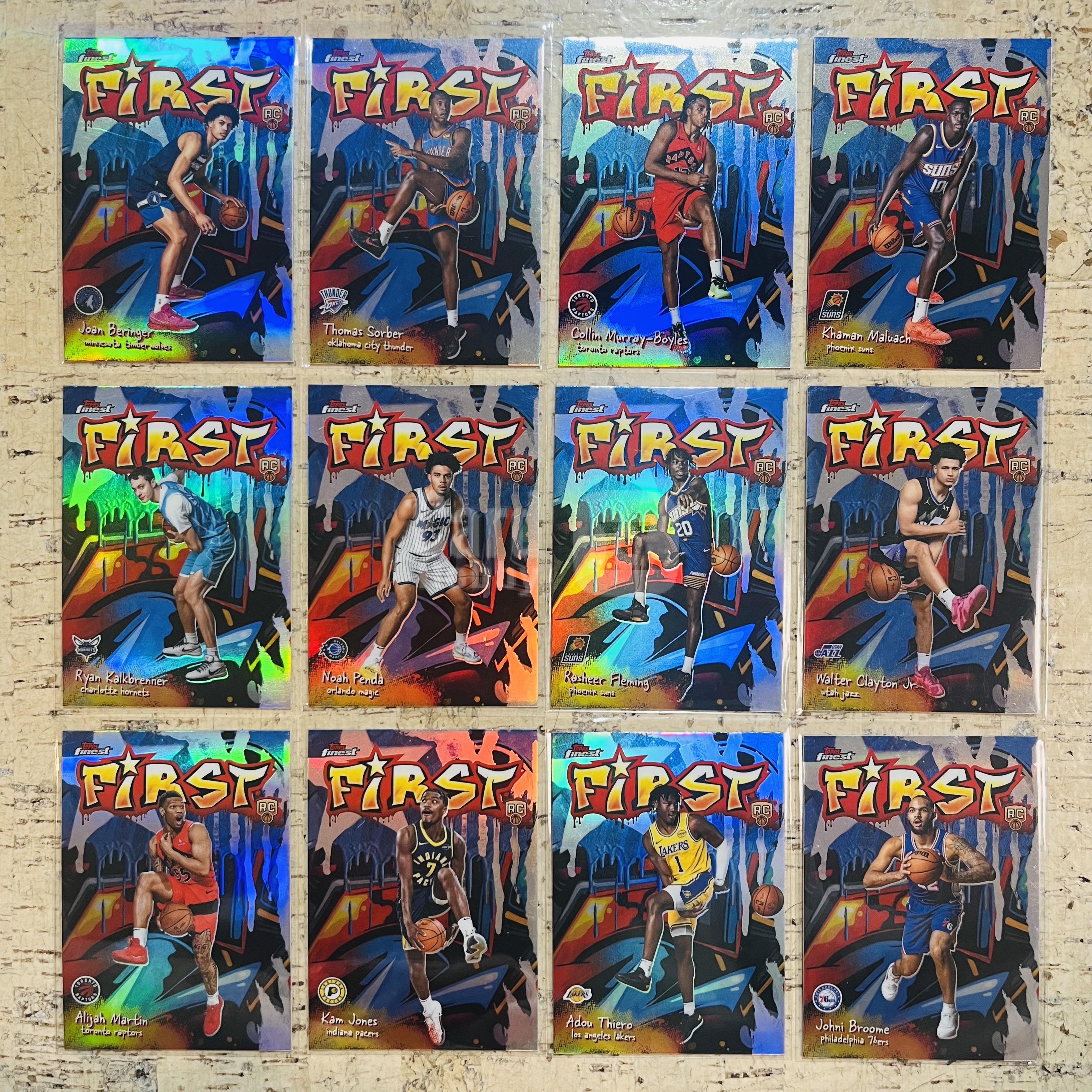 2025-26 Topps Finest Khaman Maluach RC 新秀 正银折 first 第一步 特卡 12张打包 马卢阿奇 博伊尔斯 带队 此标有膜无夹【小卡迷拍卖 可累积半年】