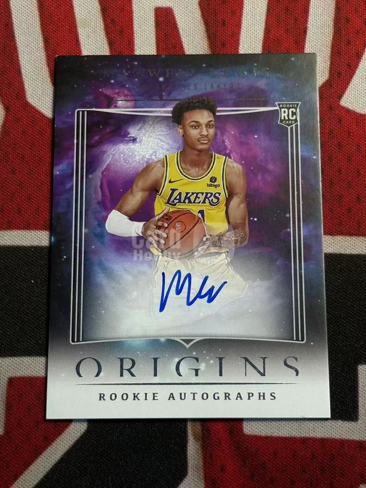 2023-24 PANINI ORIGINS MAXWELL LEWIS 起源系列 湖人 新秀RC 马克斯韦尔刘易斯 99编 签字卡 卡签 红平行红闪版 专收凑套必备【烂臭嘴拍卖】