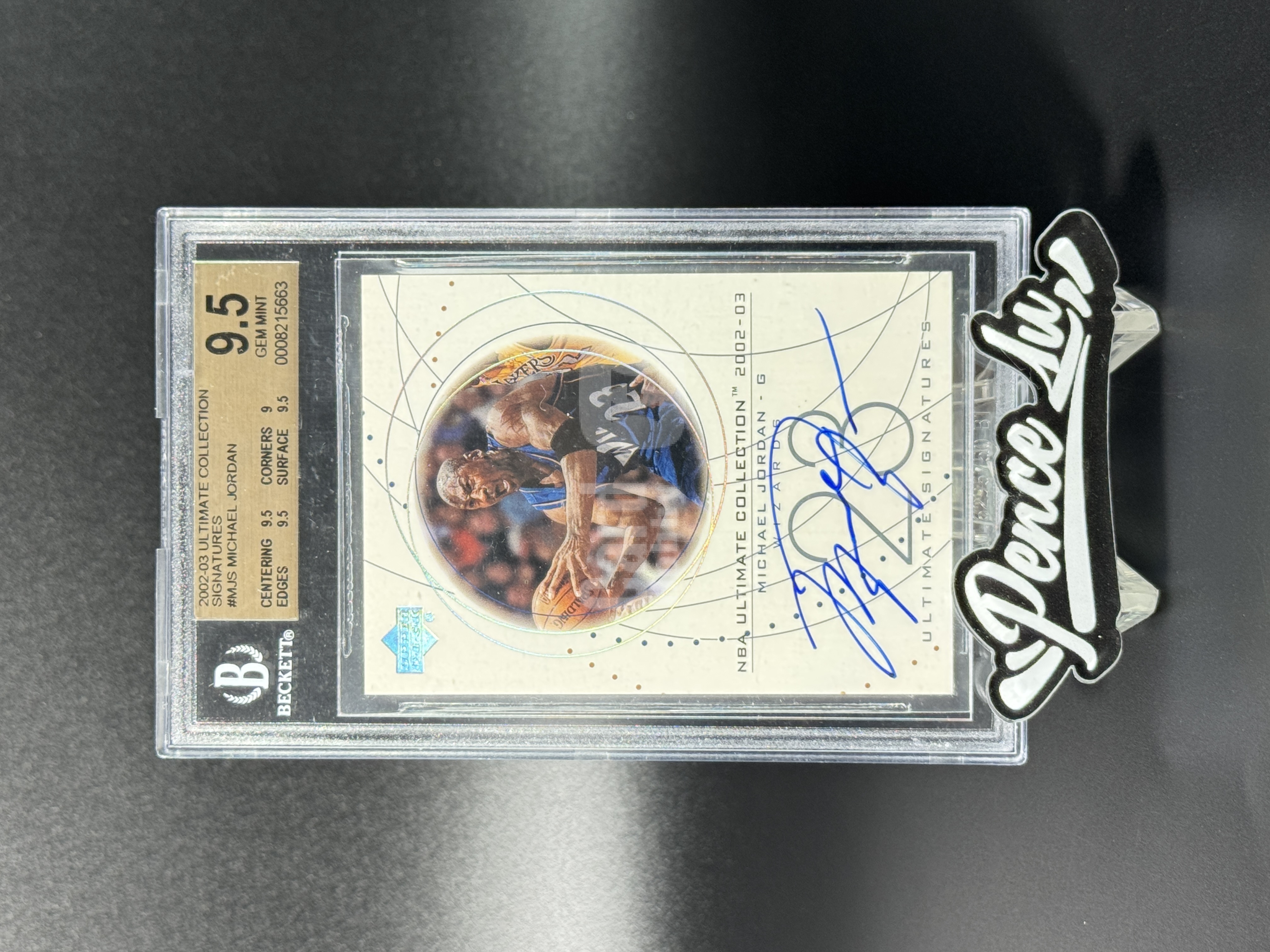 【喷子拍卖】2002-03 upper deck ultimate Michael Jordan 终极收藏 华盛顿奇才 篮球之神 迈克尔 乔丹 签字 卡签 闪版  大hit卡 BGS金标9.5/10 专收必备 YJ88