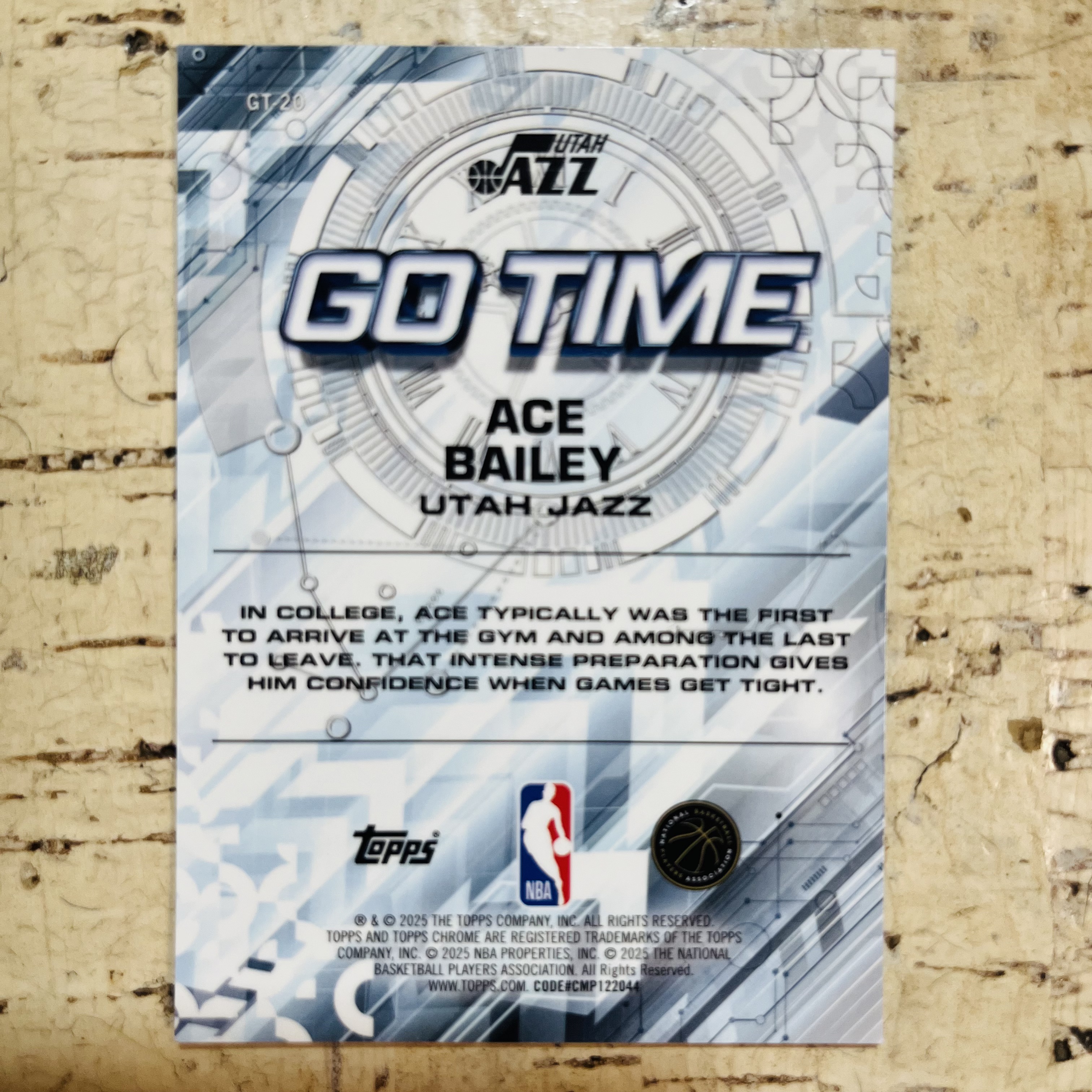 2025-26 Topps Chrome ACE Bailey RC 新秀 爵士 艾斯 贝利 熔岩折 变形虫折 go time 关键时刻 特卡【小卡迷拍卖 可累积半年】