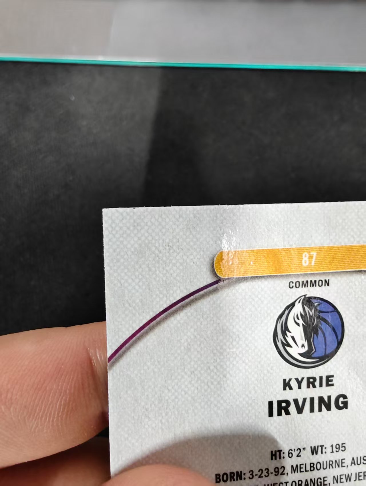 2026 Topps Finest Kyrie Irving 独行侠 凯里 欧文 欧神仙 格子折 棋盘折 折射 一级 瑕疵如图