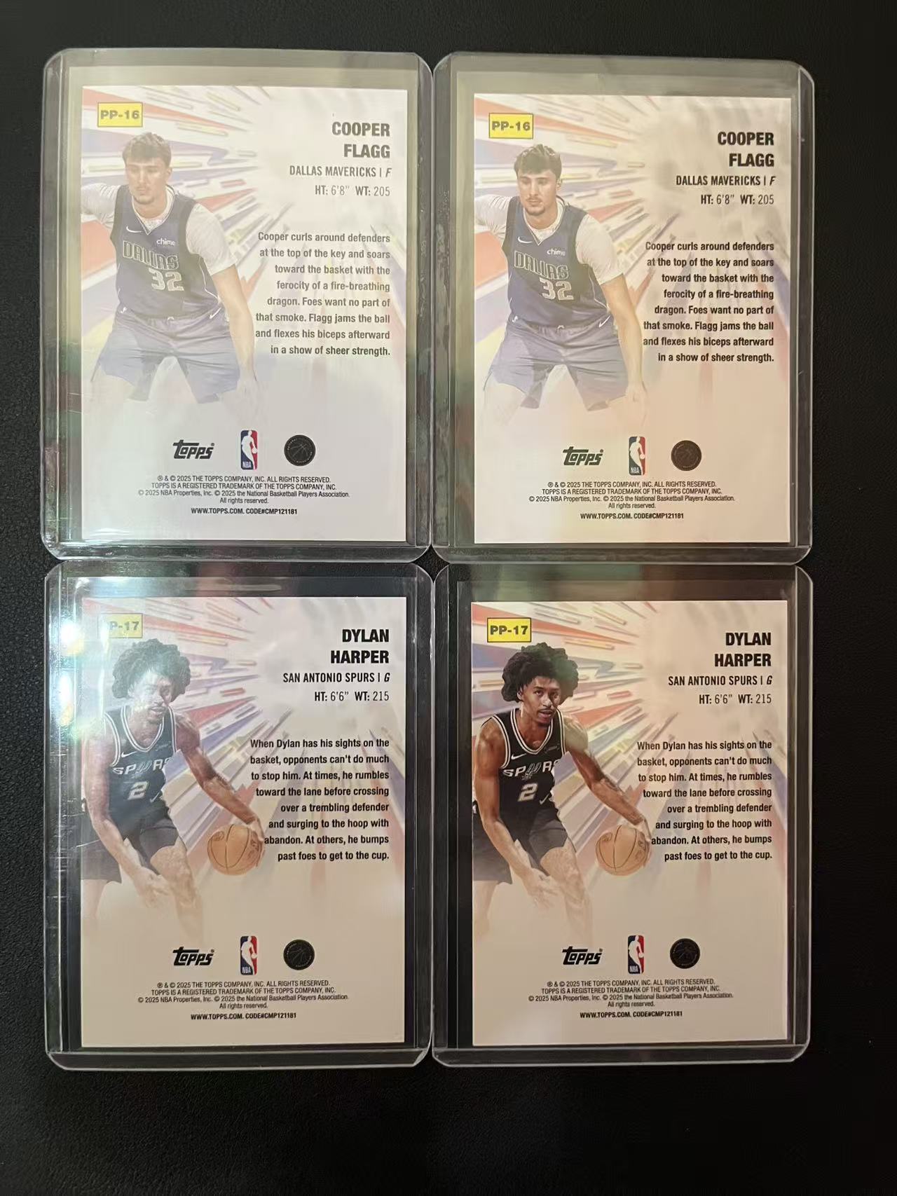 2025 Topps Flagship Cooper Flagg RC 库珀 弗拉格 迪伦 哈珀 新秀 Power Players 特卡 卡品如图 龙龙龙
