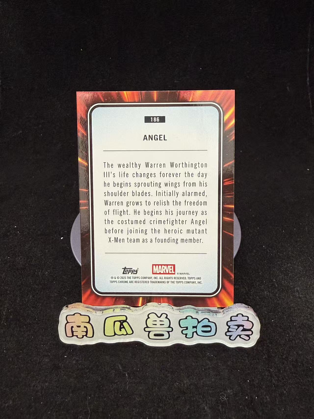 2025 Topps Marvel ANGEL 漫威TC 蓝宝石 天使 50编 金碎冰折 折射 不保卡品 南瓜兽瓜哥9.18