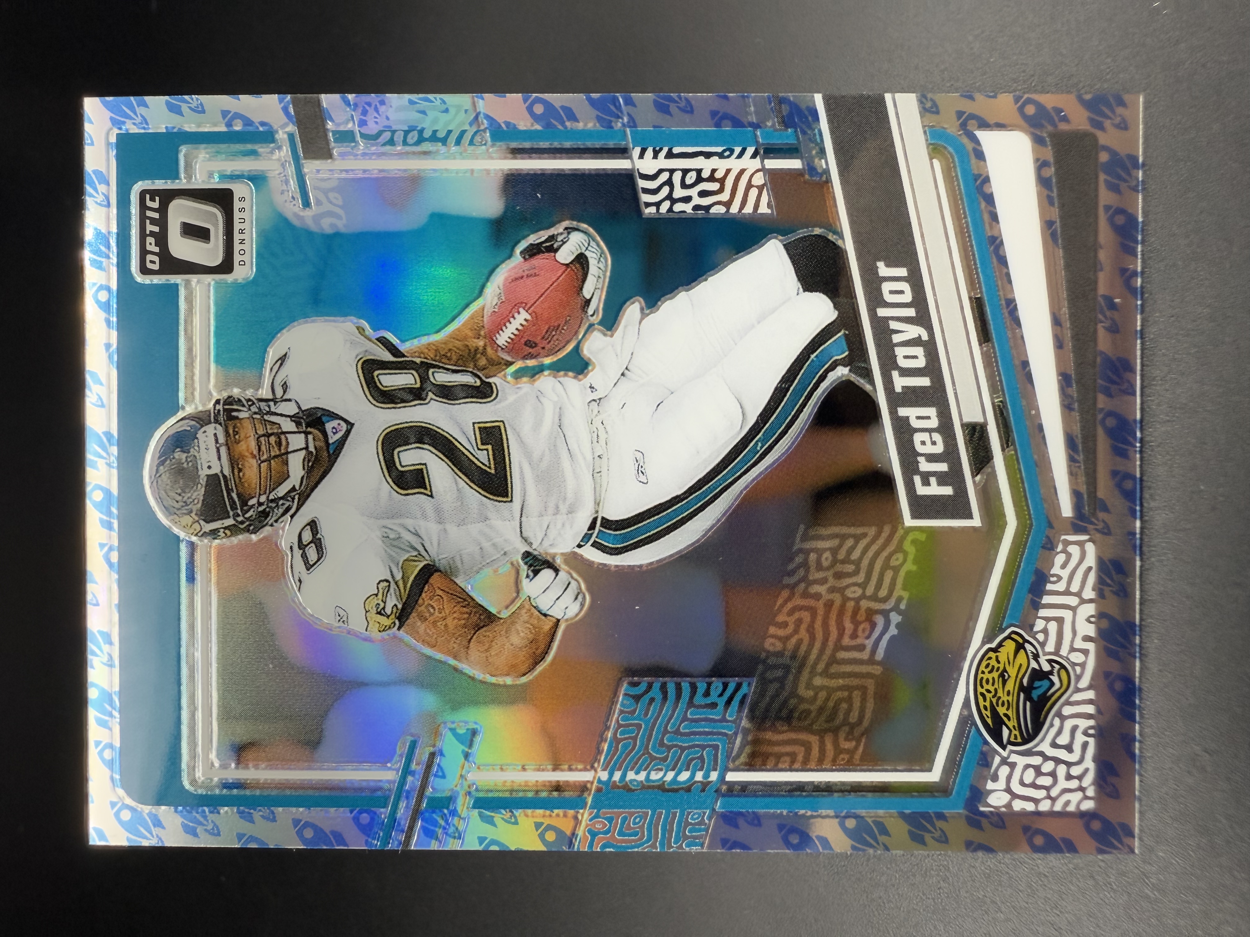 2023 Panini Donruss Fred Taylor 【湖水蓝拍卖】 弗雷德 泰勒 杰克逊维尔美洲豹 杜蕾斯 NFL O版银折 火箭折 折射 凑套必备 ZG