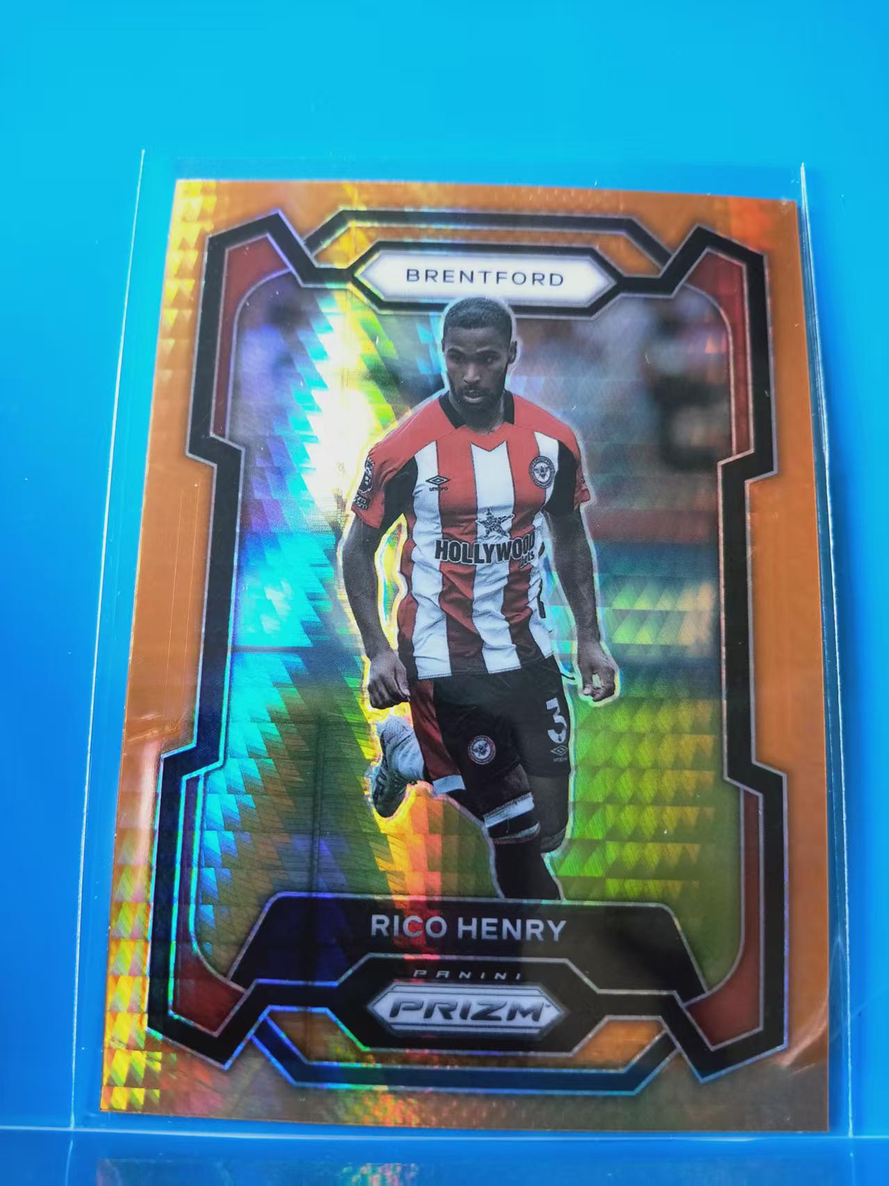 2023-24 Panini Prizm Rico Henry 里科亨利 布伦特福德  橙棱镜折 Hyper折 英超PZ 卡品如图 X008R