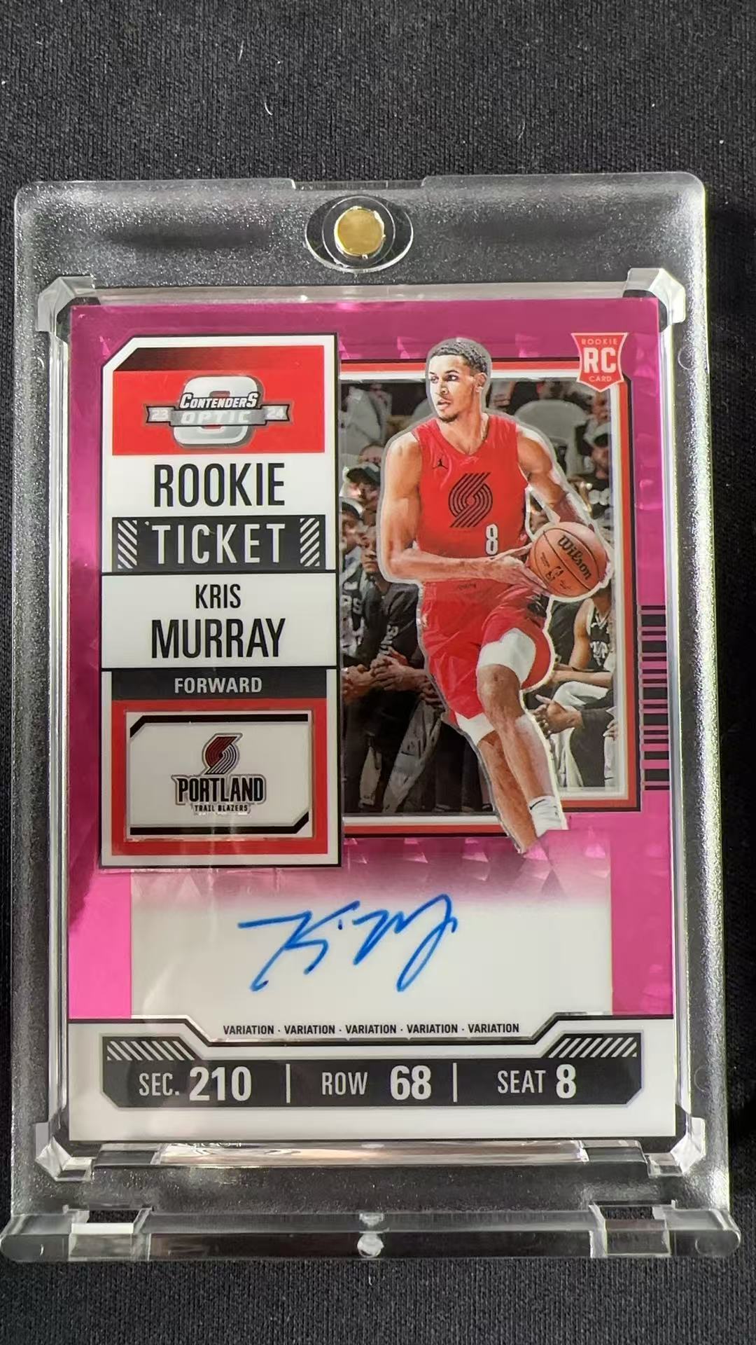 2023-24 Panini Contenders Optic Kris Murray RC 克里斯 穆雷 默里 01/13编 RC 签字卡签球票OP 变化版 折射 篮球卡品如图 【stoch】