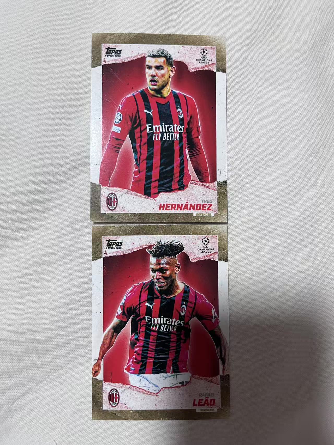 2021 Topps GOLD Rafael Leao 【mxn拍卖】欧冠 特奥 莱奥 base AC米兰 葡萄牙 法国 不发到付