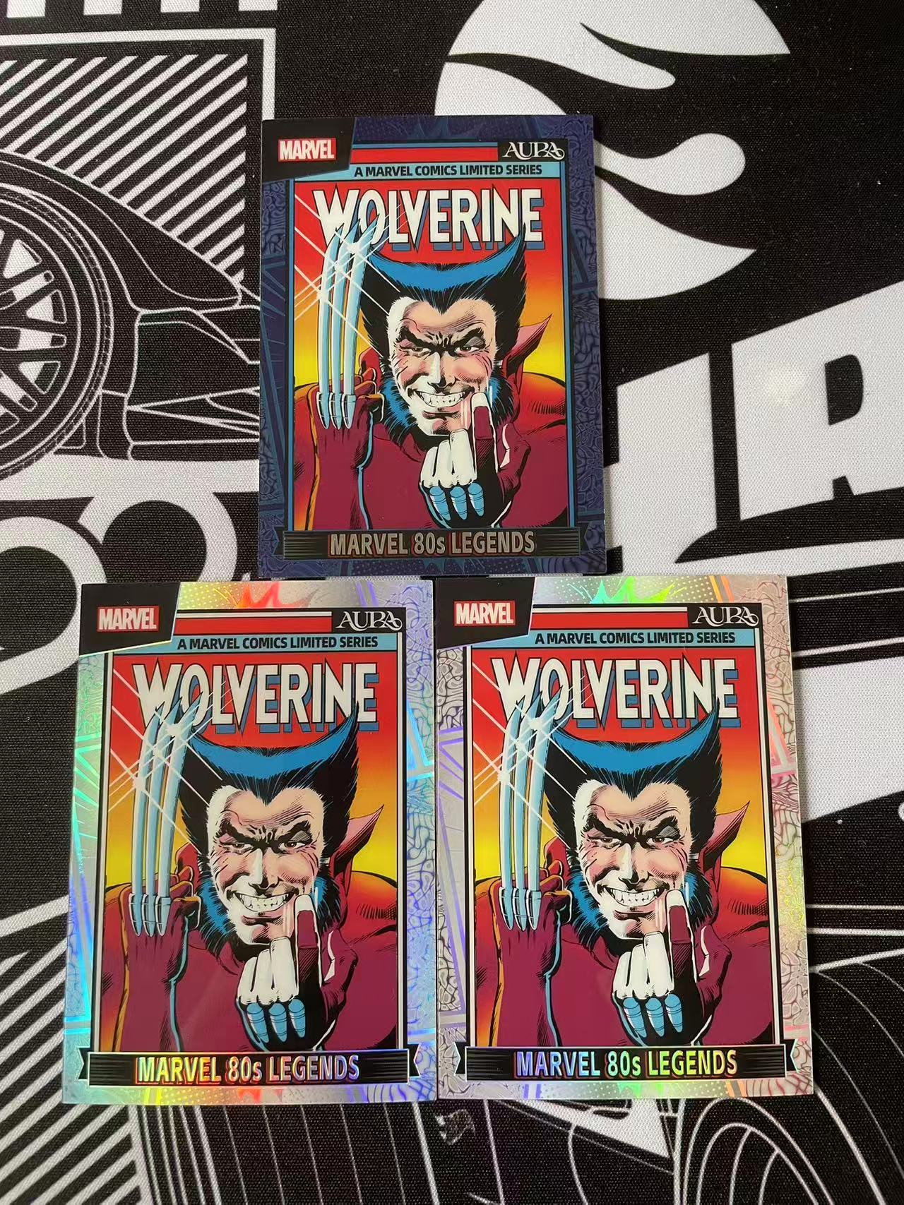 2025 Kakawow AURA Marvel AURA Wolverine 金刚狼 卡卡沃 漫威 11/95 蓝折 银折 3张打包 实卡好看 80年代传奇经典杂志封面特卡 卡品如图 收藏必备