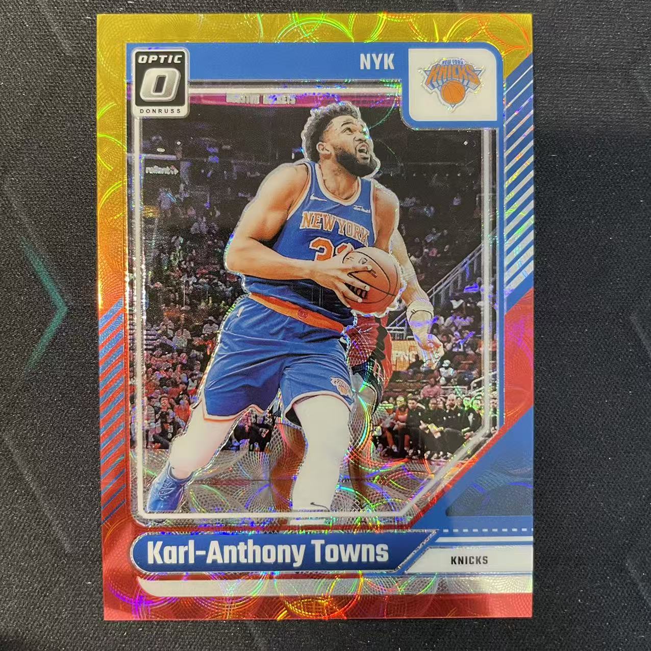 2024-25 Panini Donruss Karl Anthony Towns 【阿福代卖】卡尔 安东尼 唐斯 尼克斯 杜蕾斯op 红金圈圈折 99编 收藏必备(行行行A)