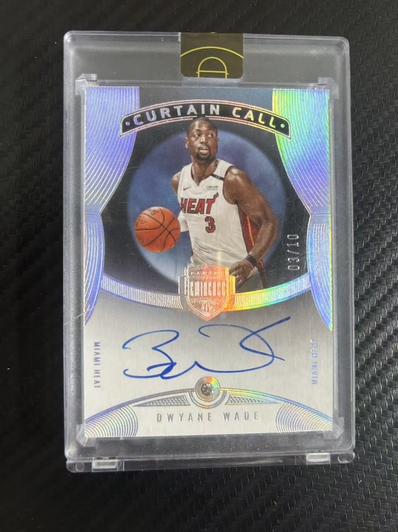 2021-22 Panini Eminence Dwyane Wade #CCD-DWY【灯灯拍卡】 大真金 热火 德怀恩 韦德 闪电侠 签字 卡签 钻石签 钻石 03/10编 低编【麦浪风】