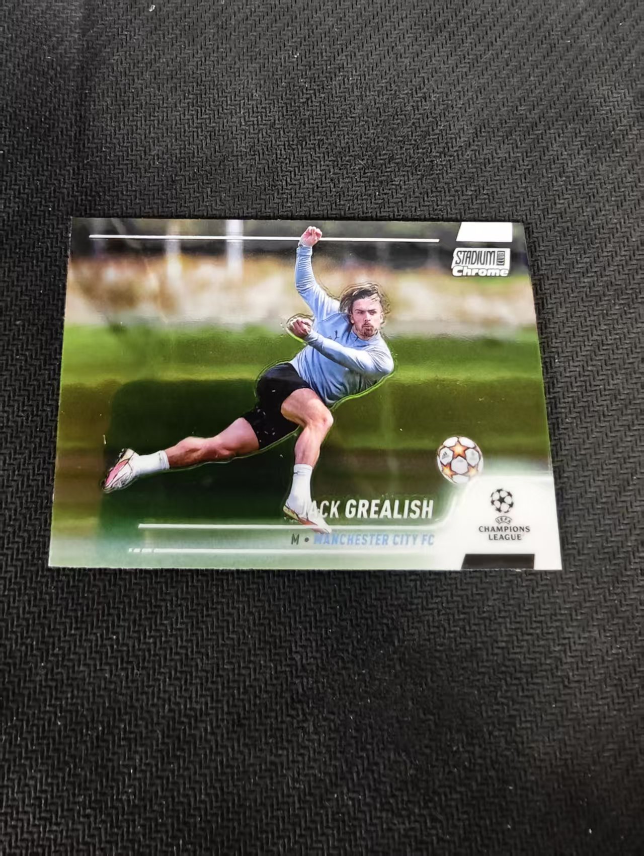 【可合并,不累计】2022 Topps Stadium Club Chrome Jack Grealish 曼城 格拉利什 英格兰 竞技场 欧冠 划痕 边角瑕疵 #40