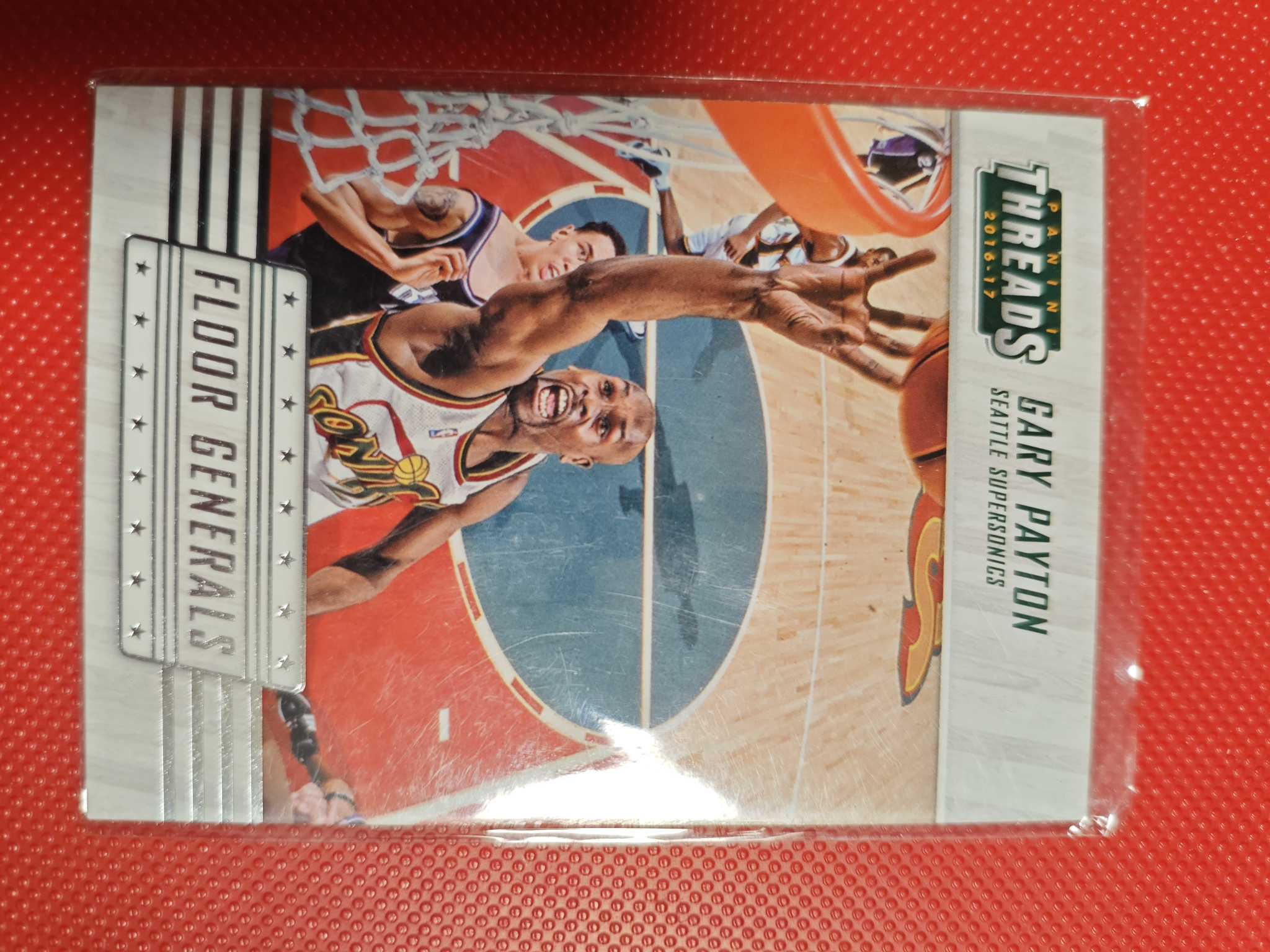 2016-17 Panini Threads Gary Payton 手套加里佩顿特卡！