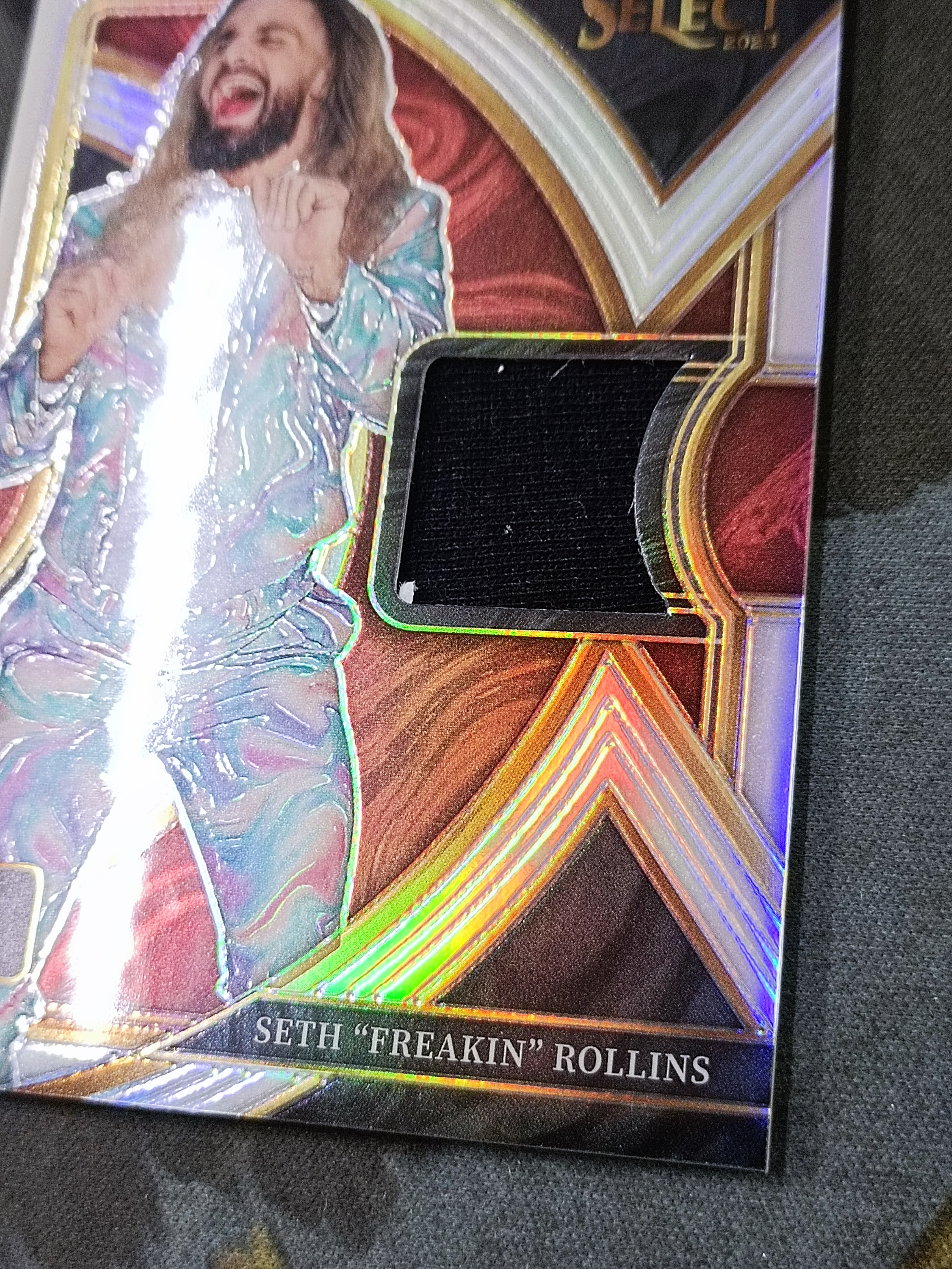 2023 Panini Select WWE Seth “Freakin” Rollins 疯子 赛斯 罗林斯 银折 物料实物 WWE 职业摔角(品见大图微瑕)《苏州卡通》J【ANDY】