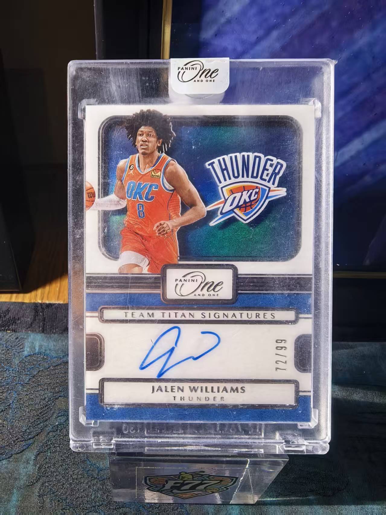 2022-23 Panini One and One Jalen Williams ONE 雷霆 杰伦 威廉姆斯 老八 72/99编 签字 卡签 泰坦签 原封砖 收藏必备 李总