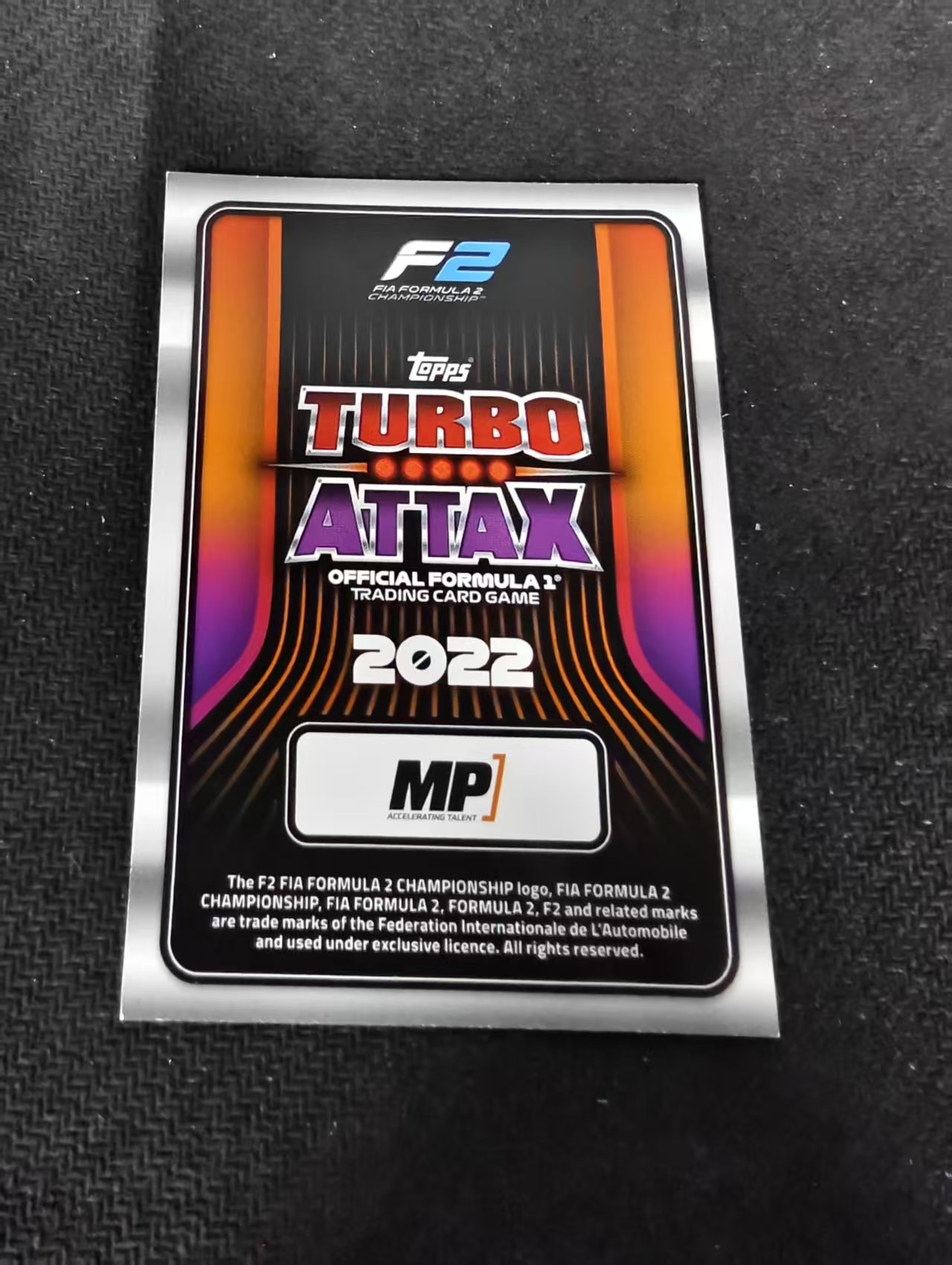2022 Topps Turbo attax F1 Felipe Drugovich F1 德科维奇 F2 游戏版 划痕 边角瑕疵 #110