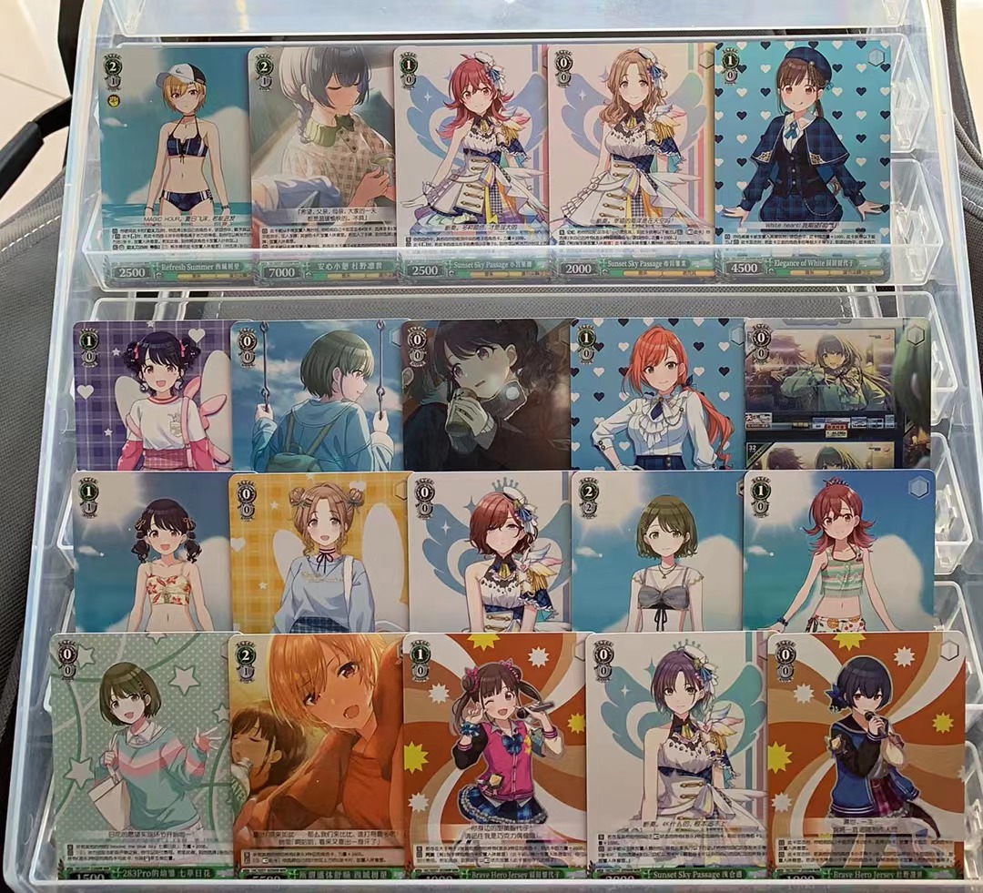 WY 2025 TCG 武士道 简中 Weiss Schwarz 黑白双翼 偶像大师闪耀色彩 Paradise Wings 绿色WIR闪卡 一图打包 喜欢的老板不要错过 (不累积)