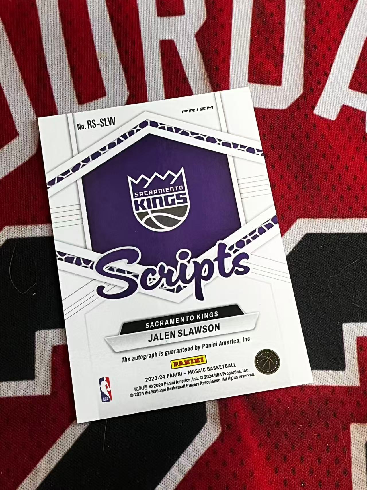 【接寄拍】2023-24 PANINI MOSAIC 马赛克系列 国王 新秀RC 杰伦斯劳森 签字卡 新秀签 马赛克折 折射 专收凑套必备【烂臭嘴拍卖】