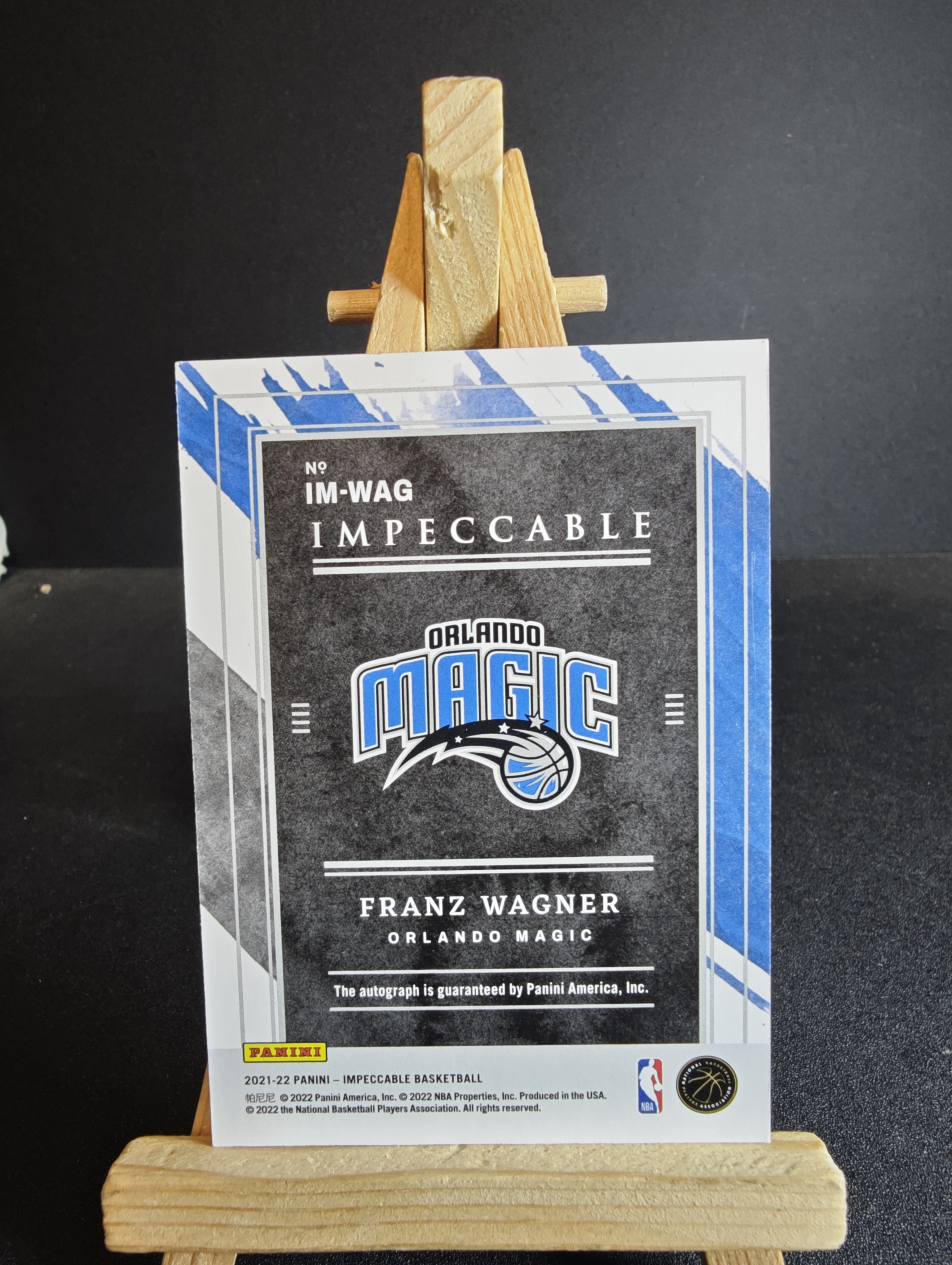 2021-22 Panini Impeccable Franz Wagner RC 小真金 签字 卡签 弗朗茨 瓦格纳 新秀 99编 卡品如图 杰瑞11.15 卡品如图