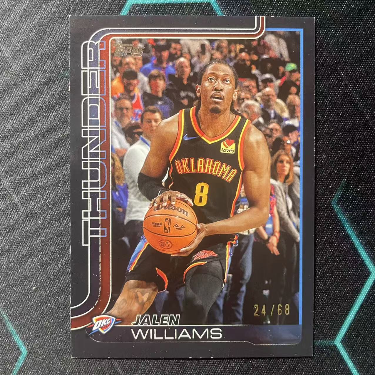 2025 Topps Flagship Jalen Williams 【阿福代卖】 杰伦 威廉姆斯 雷霆 黑平行 68编 收藏必备(行行行)