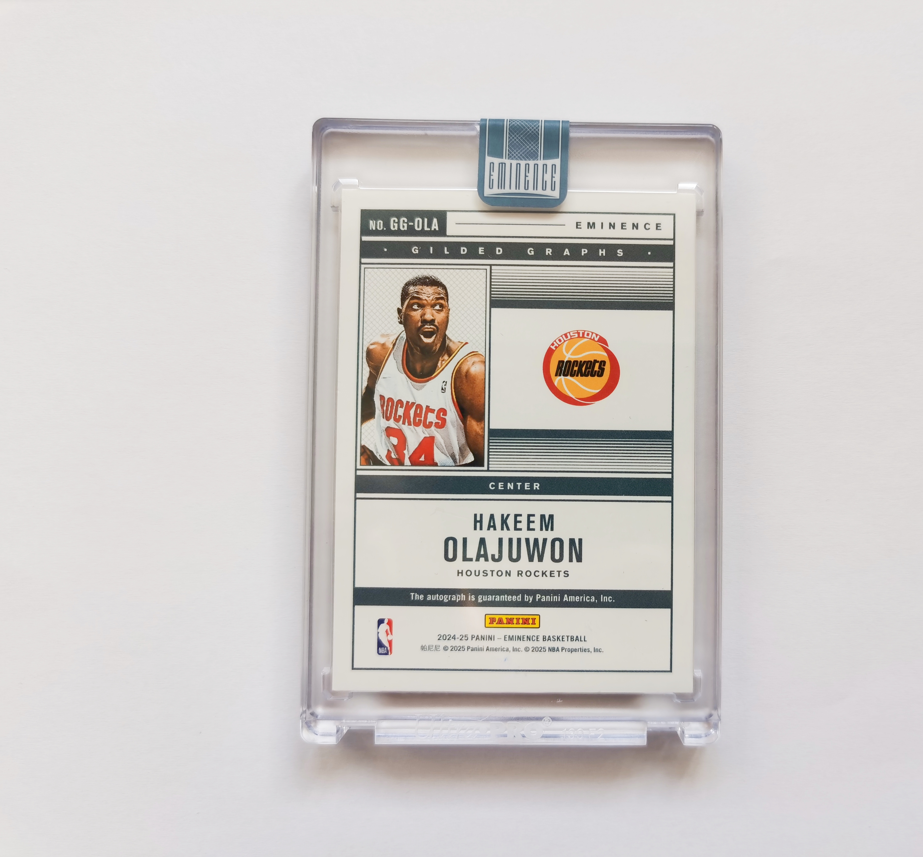里脊拍卖 2024-25 Eminence 大真金 奥拉朱旺 卡签 10编 10/10 尾编1/1 签字 原封砖 火箭 休斯顿 姚明 真金白银 卡品如图 超级经典 收藏佳品