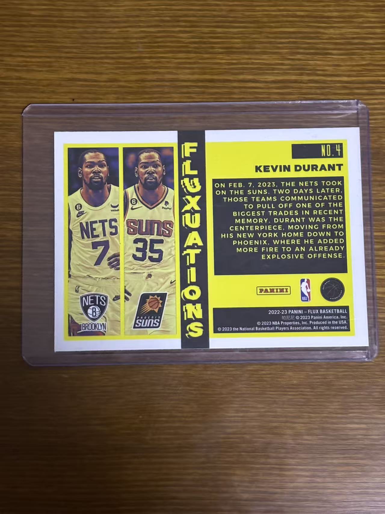 2022-23 Panini Flux Kevin Durant 【磊子球星卡】凯文 杜兰特/死神 KD 前世今生