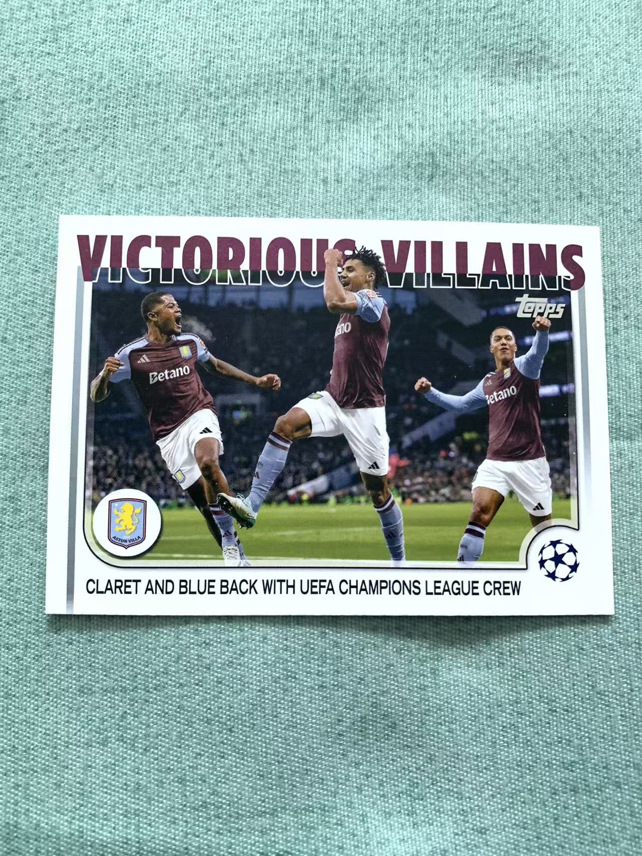 2025 Topps UCC VICTORIOUS 阿斯顿维拉 庆祝选图 VICTORIOUS VILLAINS 奥利 沃特金斯 东北雨姐 旺旺
