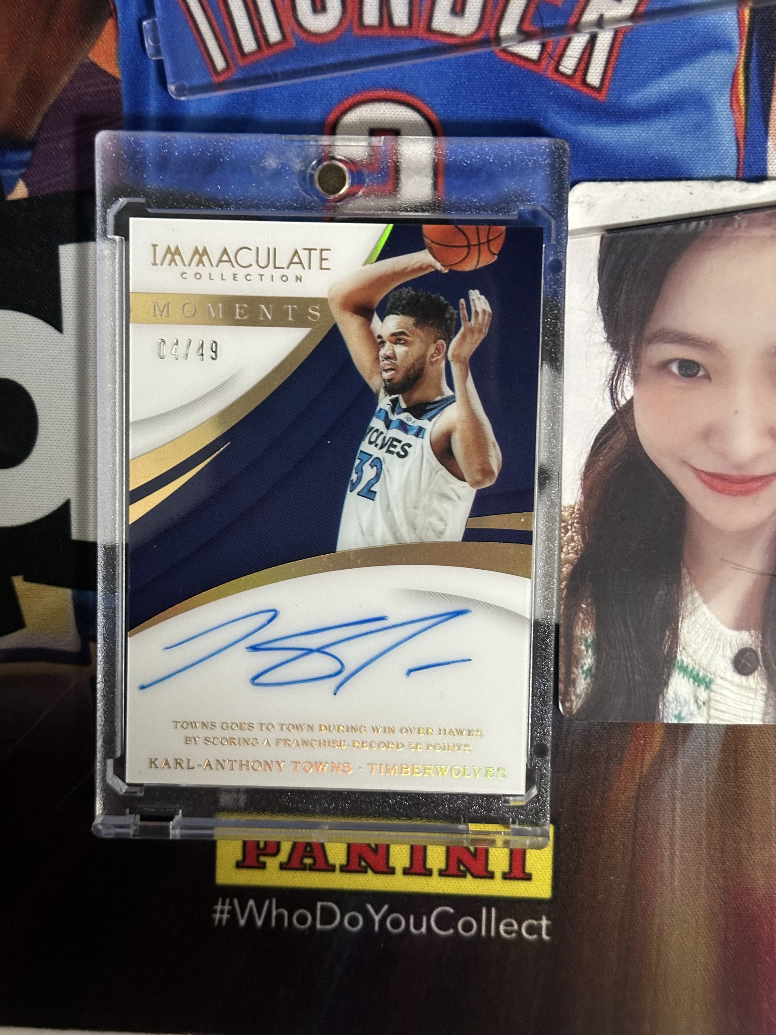 2017-18 Panini Immaculate Karl Anthony Towns RC 【小猪包代卖】森林狼 49编 时刻 唐斯 签字 卡签 镜面 大比例 微瑕如图 布伦森