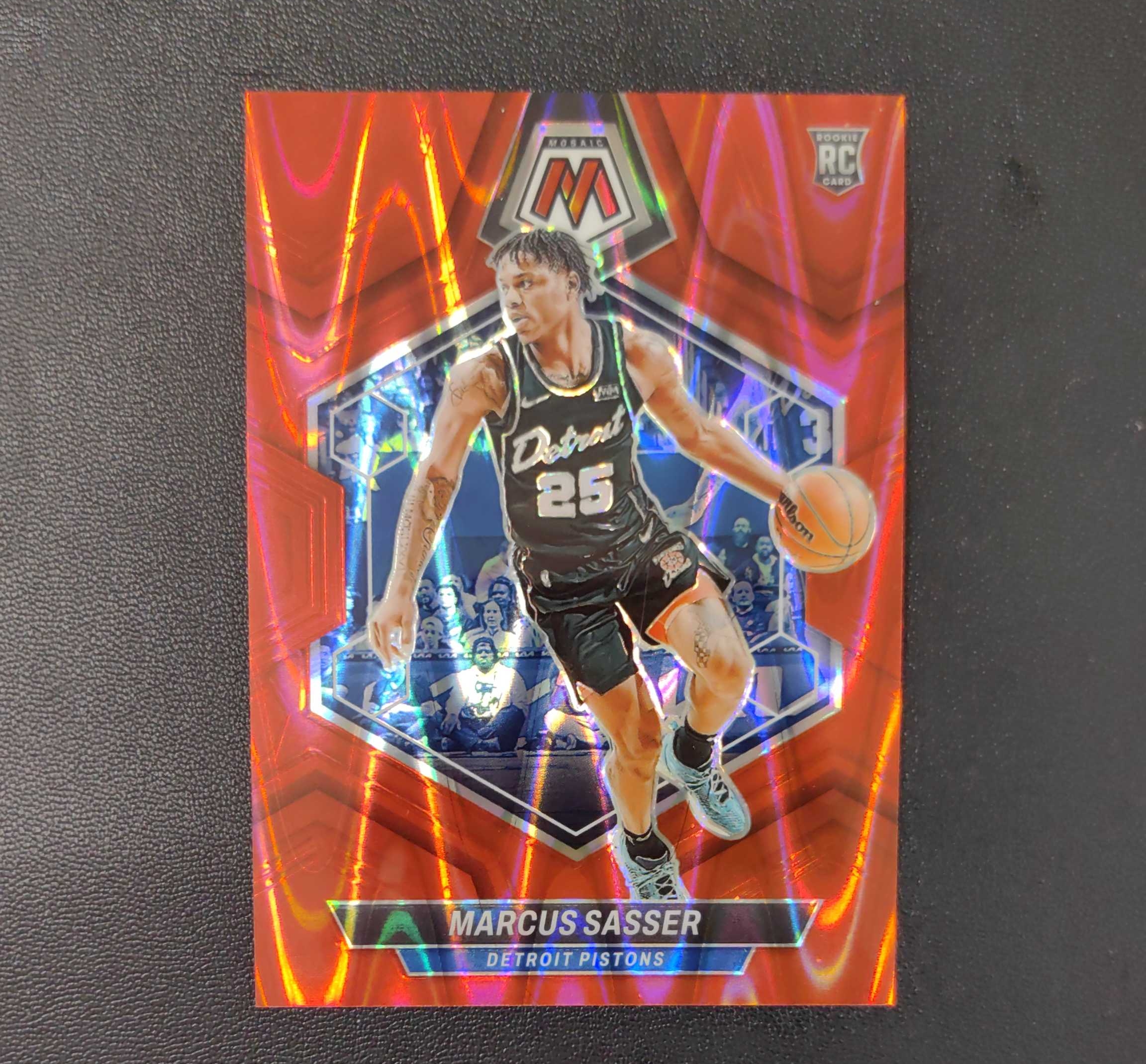 2023-24 Panini Mosaic Marcus Sasser RC 马赛克 活塞 马库斯 萨瑟 新秀 红变形折 299编 东契奇 sga 库里 文班亚马 詹姆斯 多张再拍