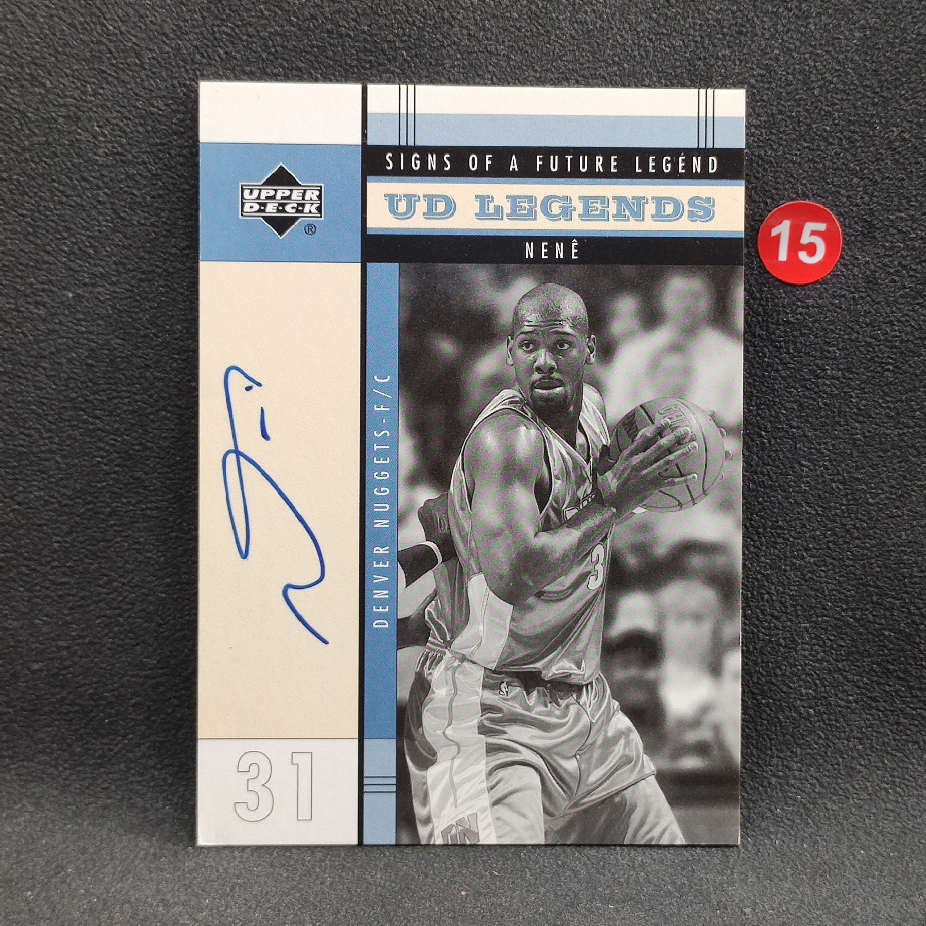 【大腿代卖提前预付80%】Nene 内内 2004 Upper Deck Legends 签字 签名 卡签 掘金队/瑕疵见详图/9580aux/d15