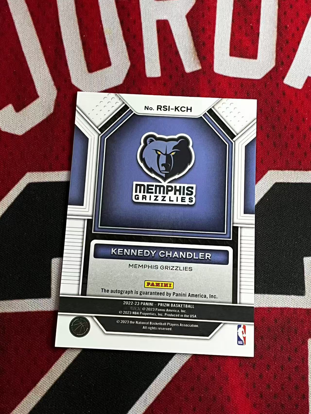 【接寄拍费率低至5%含卡淘手续费】2022-23 PANINI PRIZM PZ系列 灰熊 新秀RC 肯尼迪钱德勒 签字卡 正新秀签 专收凑套必备【烂臭嘴拍卖】