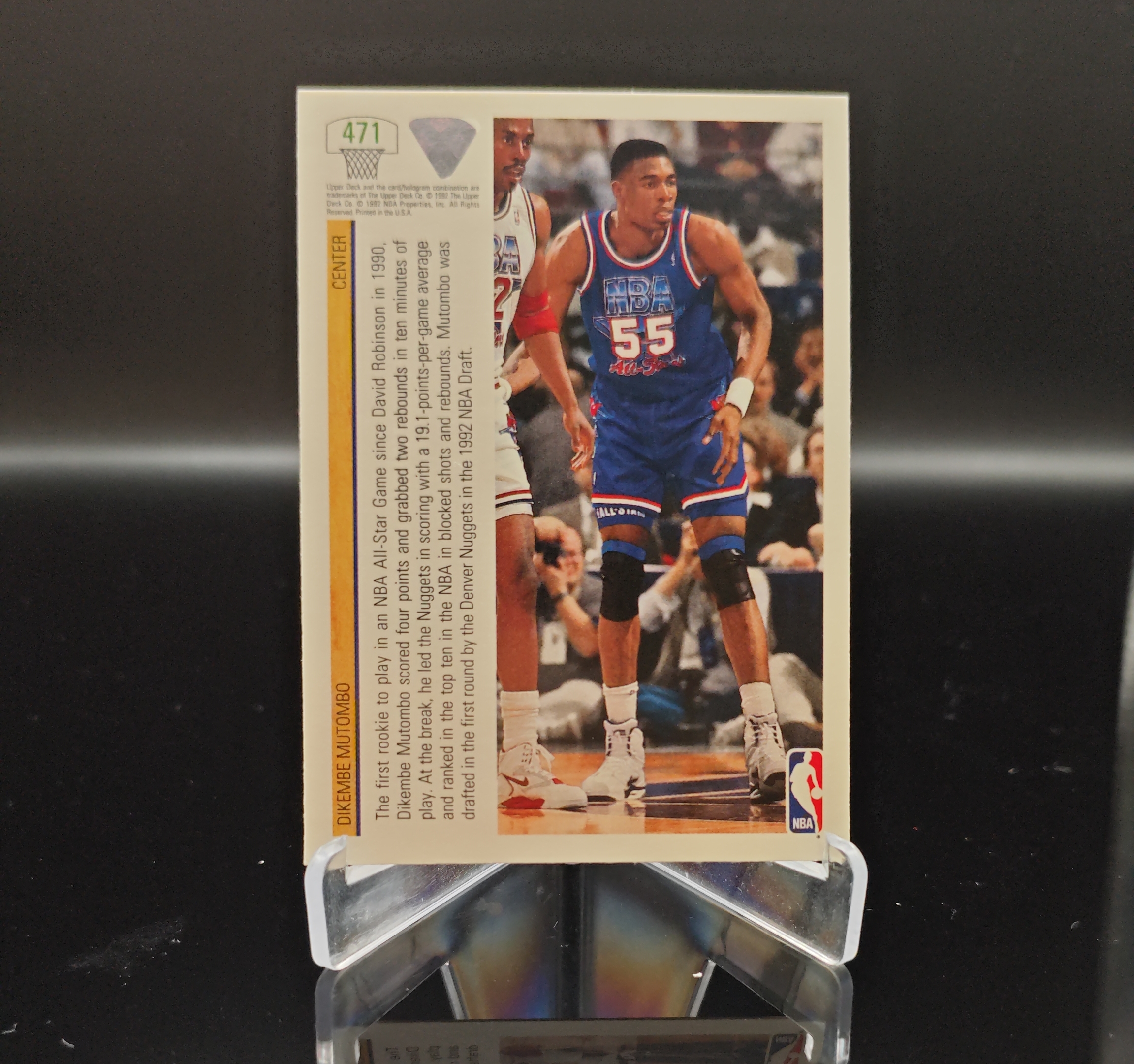 1992 Upper Deck Upper Deck Dikembe Mutombo RC #471 迪肯贝穆托姆博 丹佛掘金 卡品如图