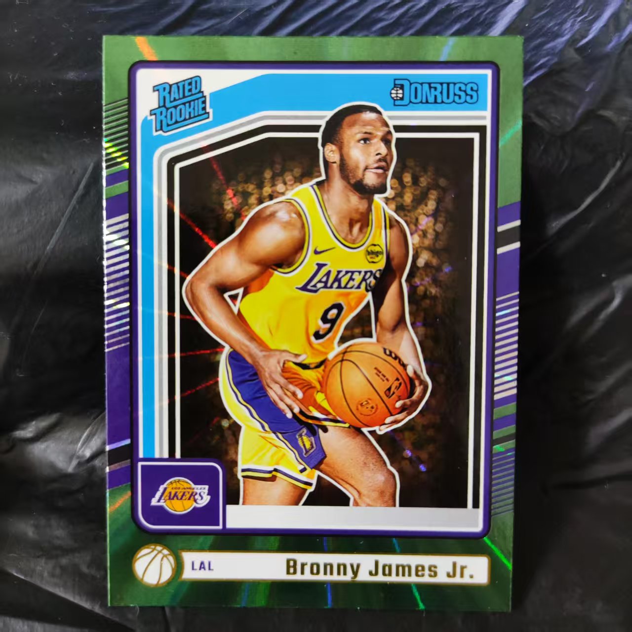 2024-25 Panini Donruss Bronny James RC 布朗尼 詹姆斯 新秀RC 绿佛光折 折射 湖人队 收藏必备 可累计 回收球星卡