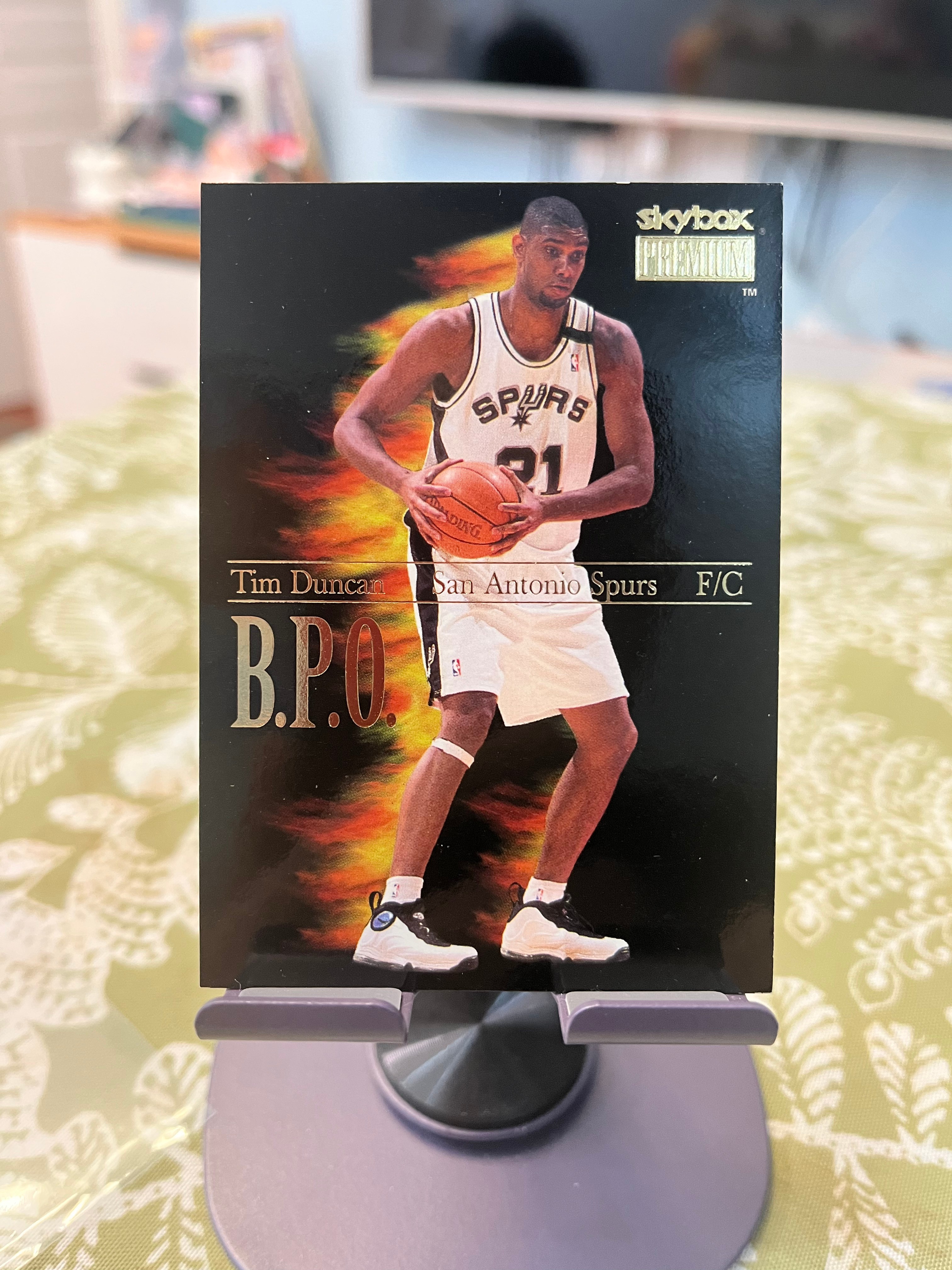 1999 SkyBox 老卡 老特 Tim Duncan 蒂姆 邓肯 石佛 马刺【折射 火焰重影 B.P.O.】【边角瑕疵如图 介意勿拍】#1026