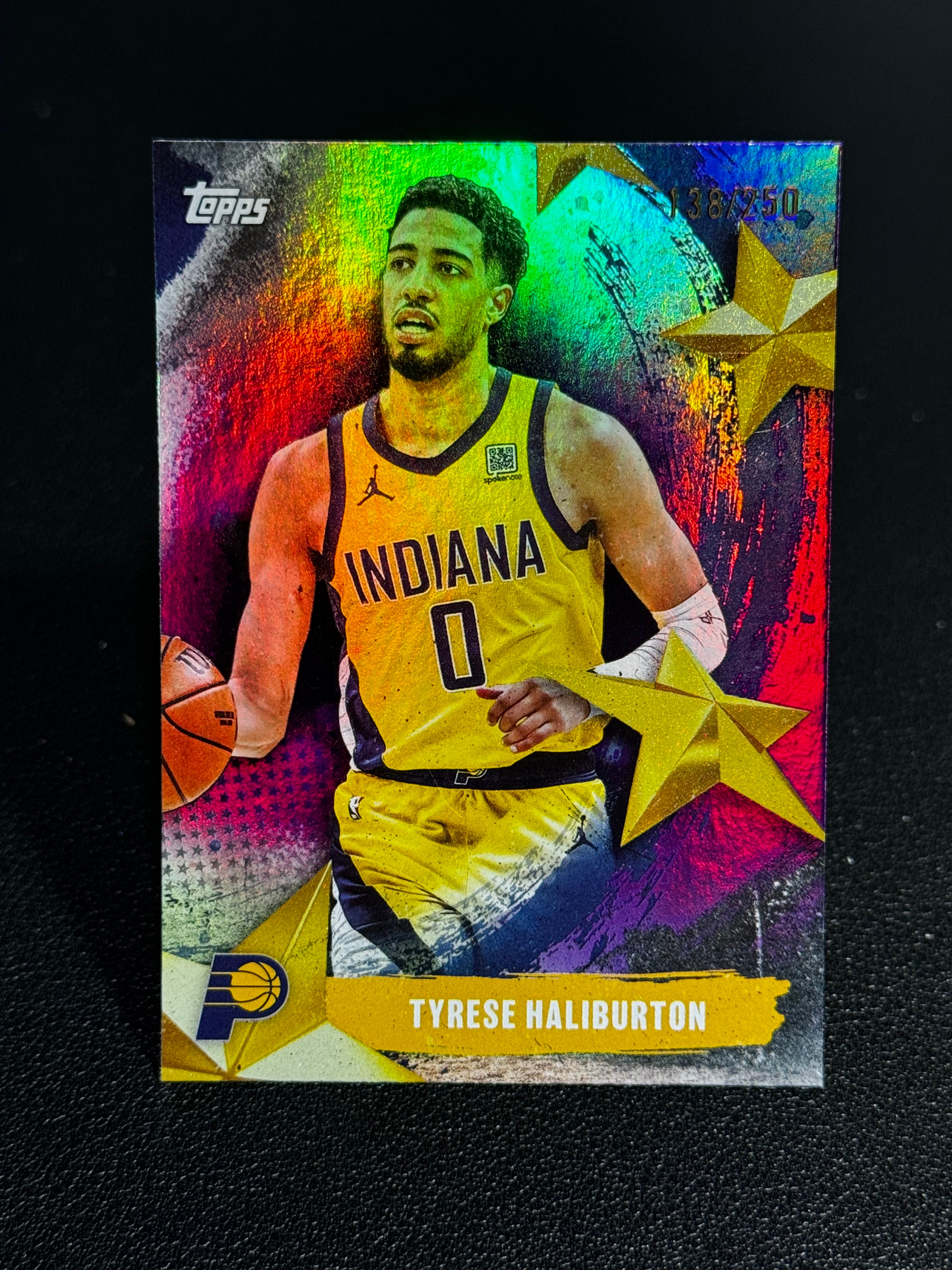 2025 Topps Chrome 篮球 元年 紫折 250编 Stars NBA 特卡 步行者 泰瑞斯・哈利伯顿 Tyrese Haliburton 潜力无限 LWLQ