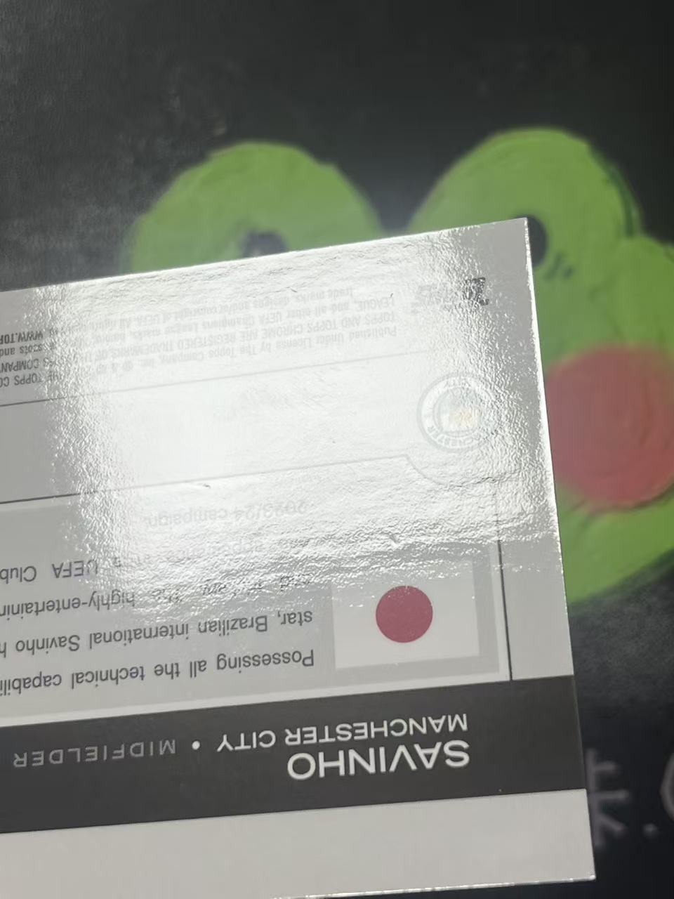 2025 Topps Chrome Savinho 欧战 樱花 曼城 萨维尼奥 99编 微瑕如图【ZYP代拍】暴暴