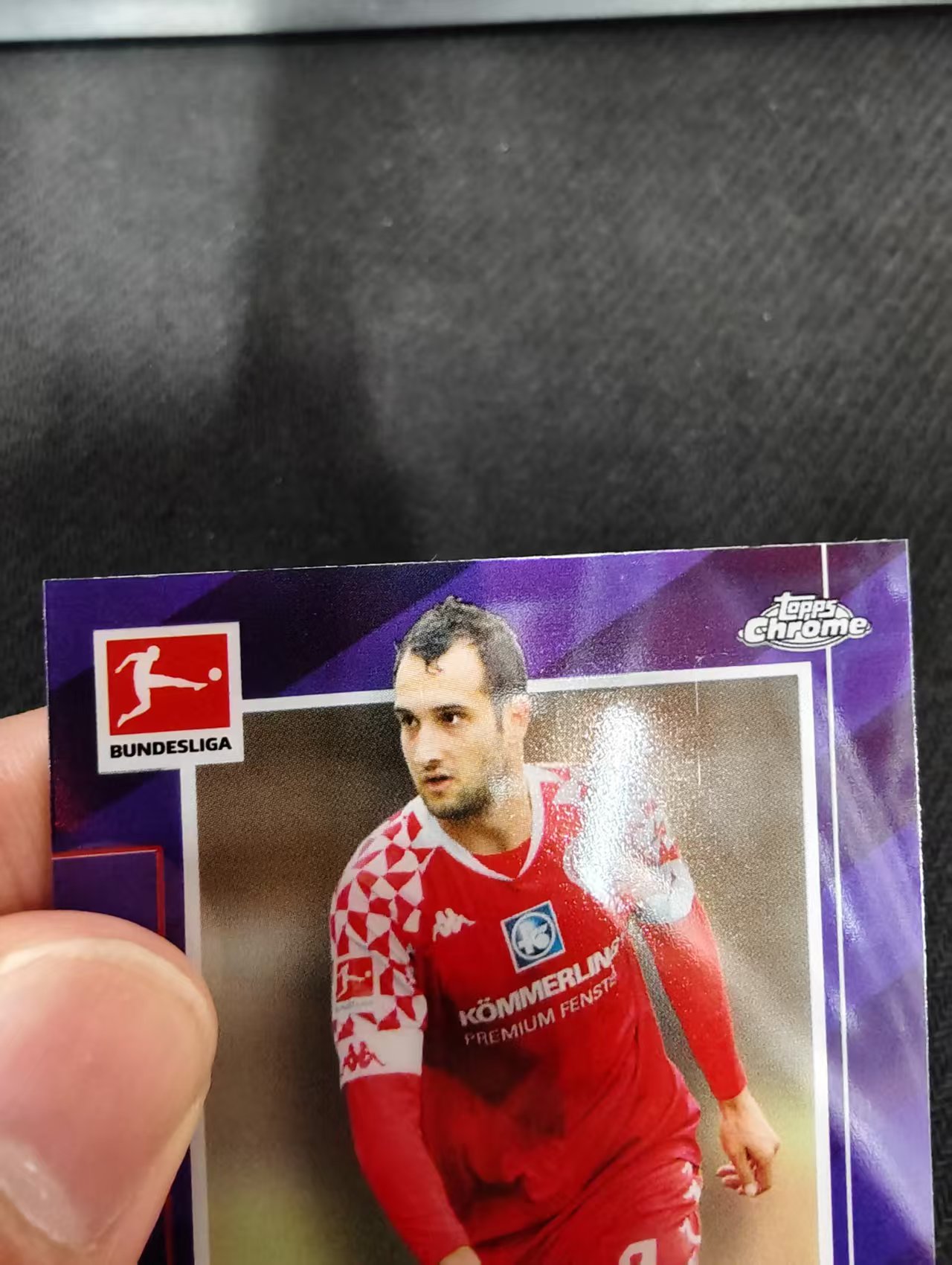 【可合并,不累计】2021 Topps Chrome levin oztunali 勒温 厄兹图纳勒 美因茨 德甲 紫折 299编 划痕 边角瑕疵