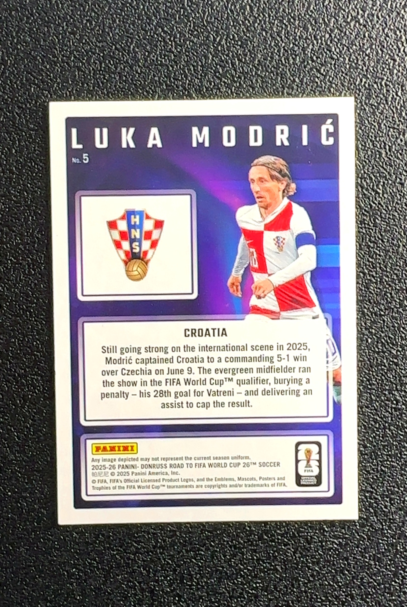 【岛屿拍卖】2025 Donruss Road to FIFA World Cup 26 Road to FIFA World Cup 26 世界杯 之路 Luka Modrić 0023#335
