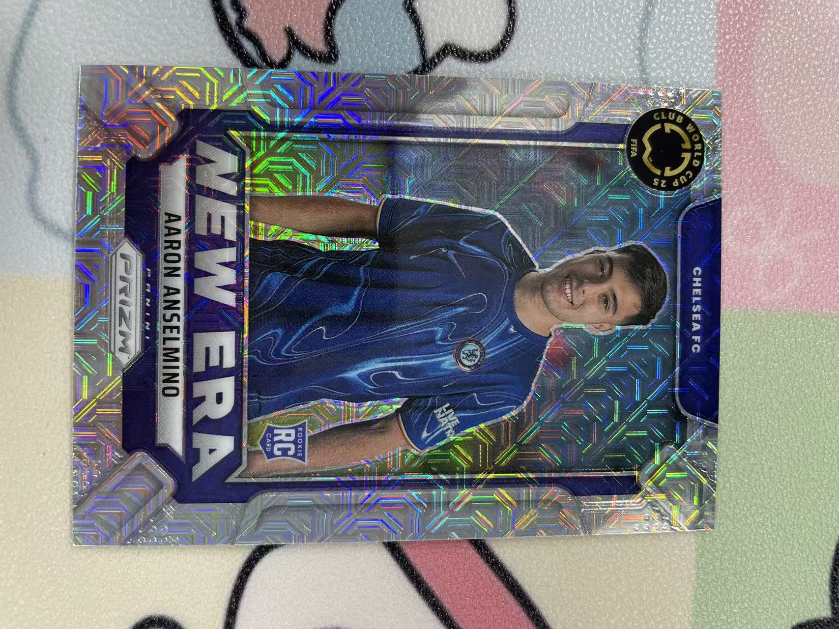 2025 Panini Prizm FIFA Club World Cup 世俱杯Pz Aaron anselmino 切尔西 安塞尔米诺 新秀 银mojo折 折射 06/25编 不保卡品【猴哥】