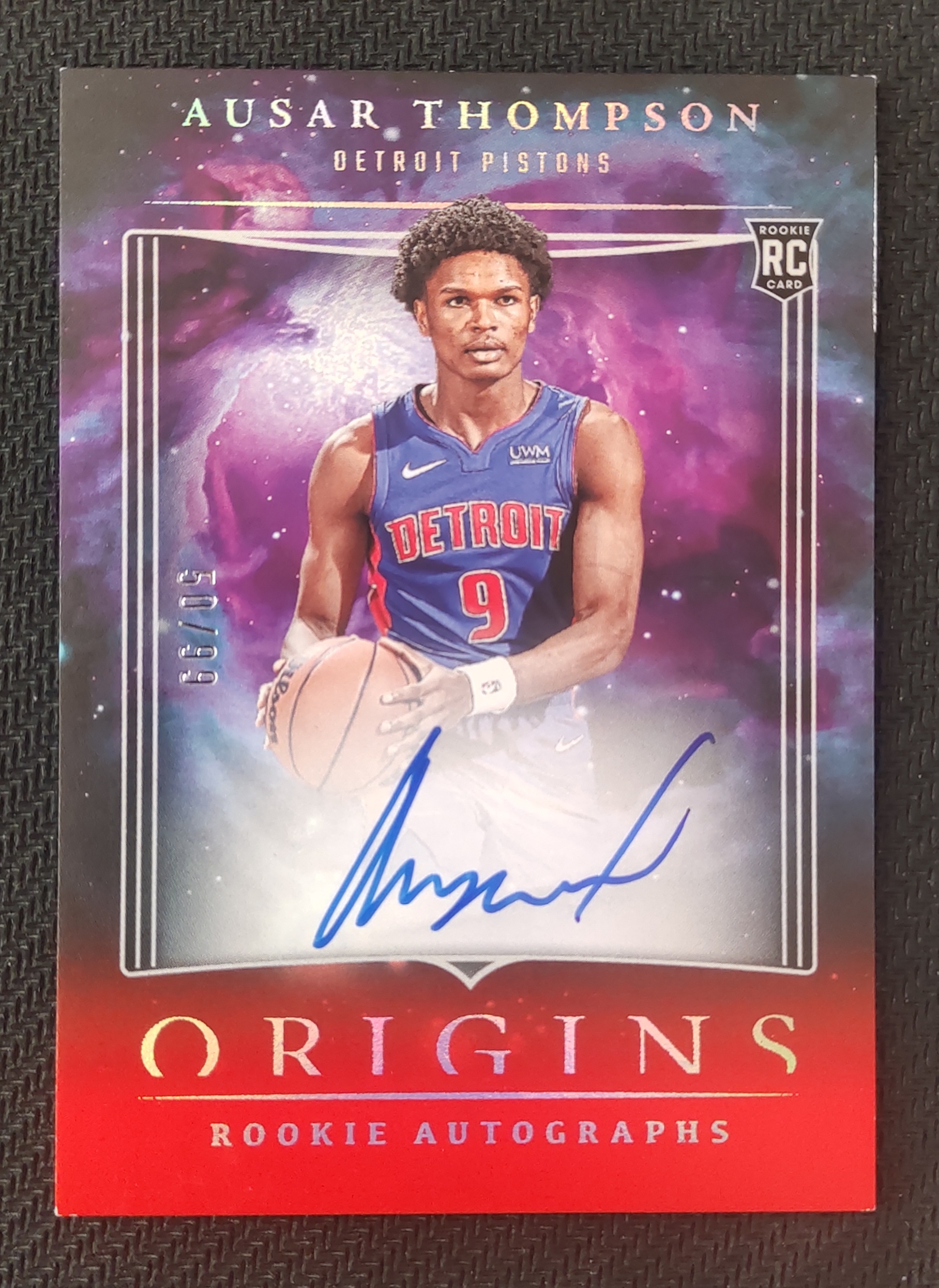 2023-24 Panini Origins Ausar Thompson RC 奥萨尔 汤普森 活塞 新秀 起源 签字 卡签 99编 瑕疵如图