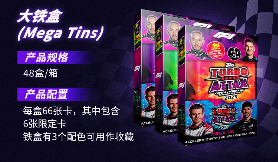 2023 Topps Turbo Attax F1 超值套装(大铁盒+新手包) 卡淘